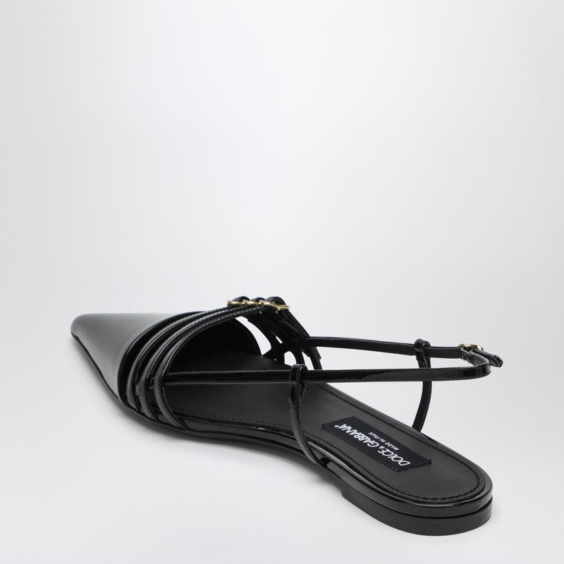 Dolce&Gabbana Black Patent Low Slingback Women - 2