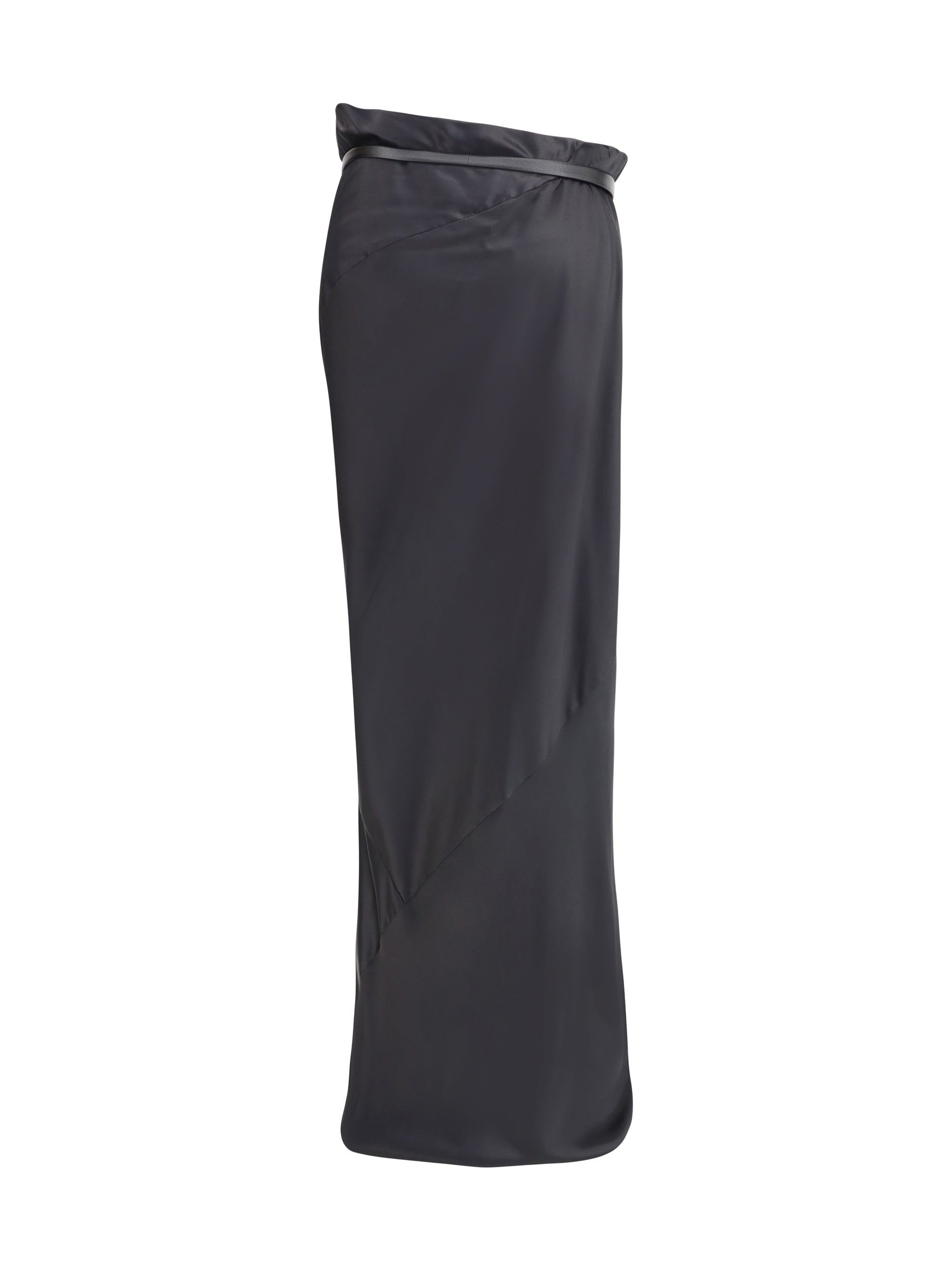 Tom Ford Women Silk Satin Long Skirt - 2