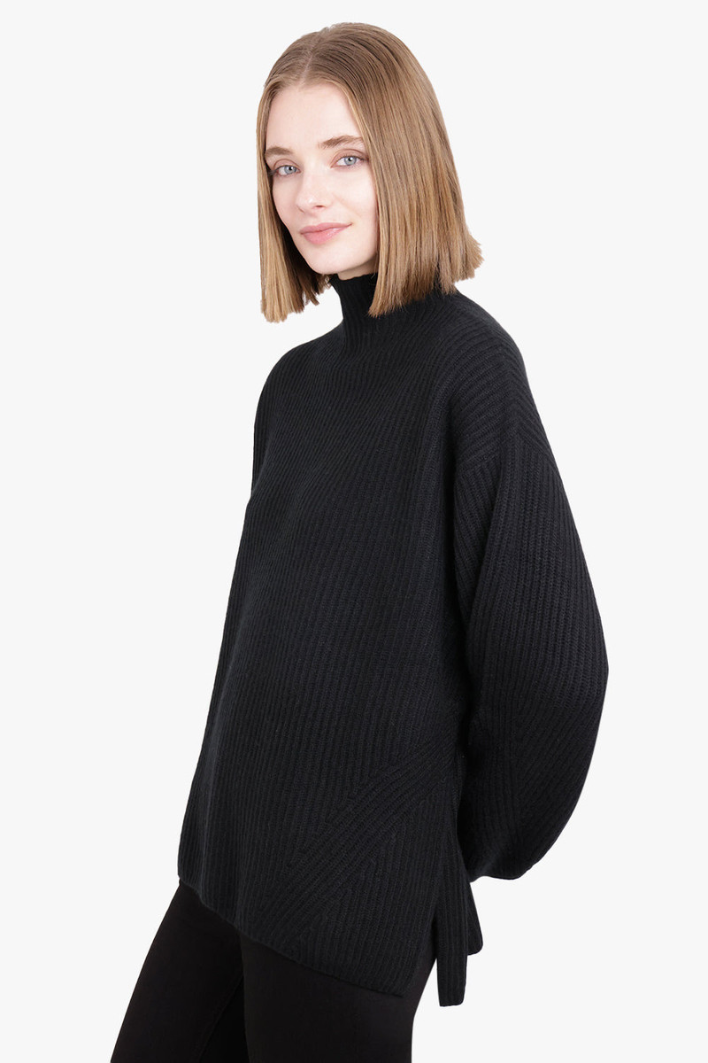 LE KASHA RIBBED SWEATER | BLACK outlook