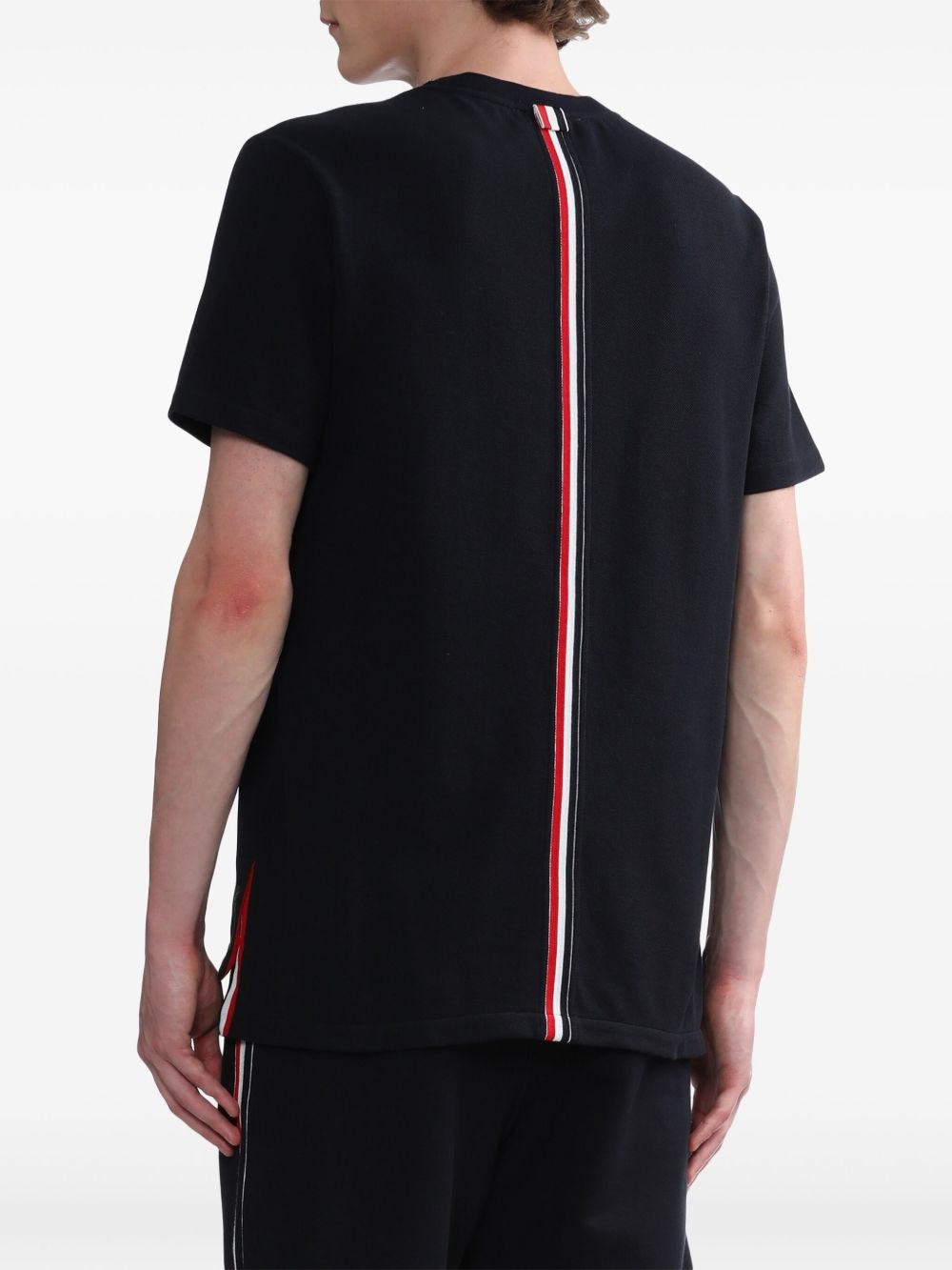 RWB stripe piqué T-shirt - 4