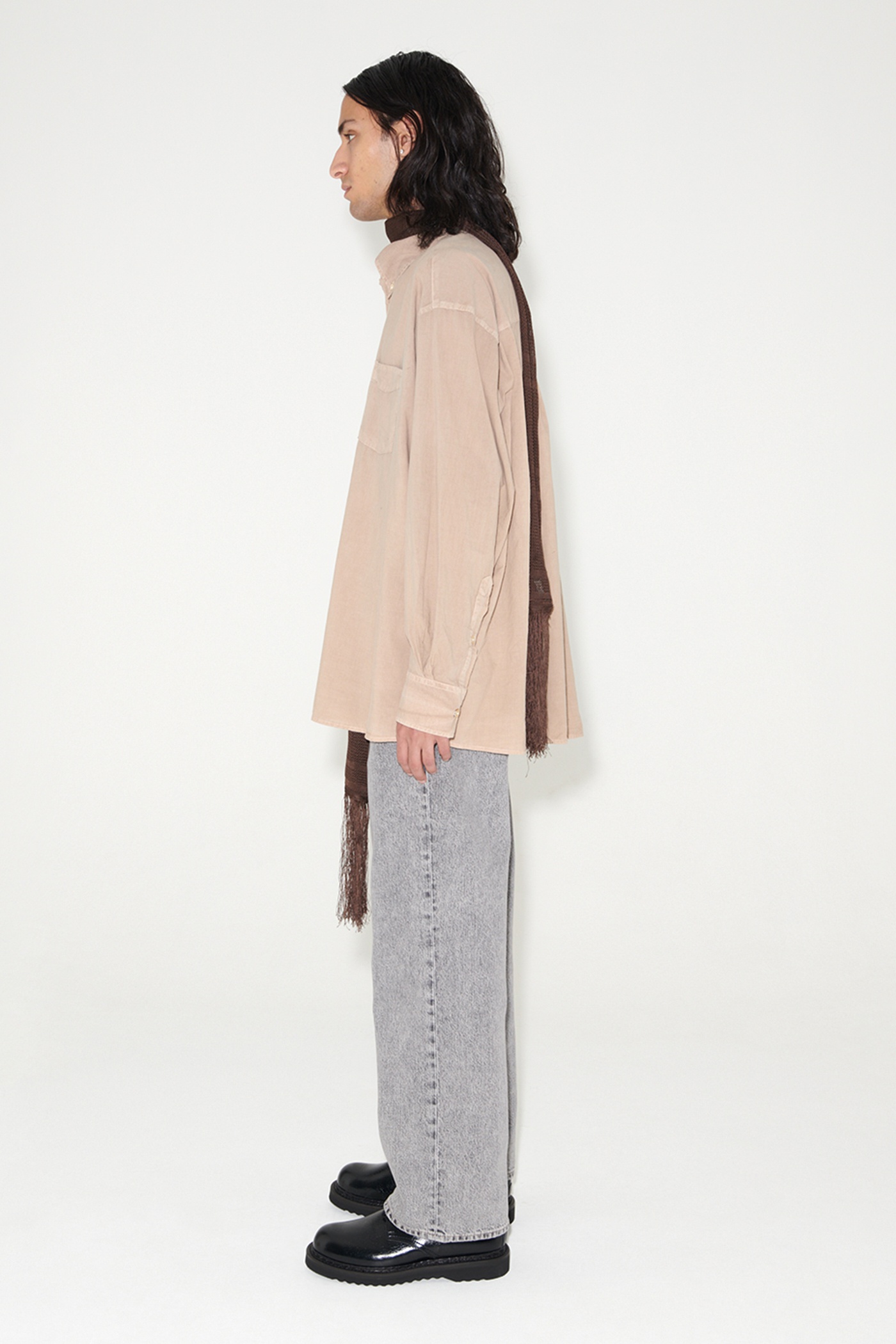 Borrowed BD Shirt Pink Voile - 4