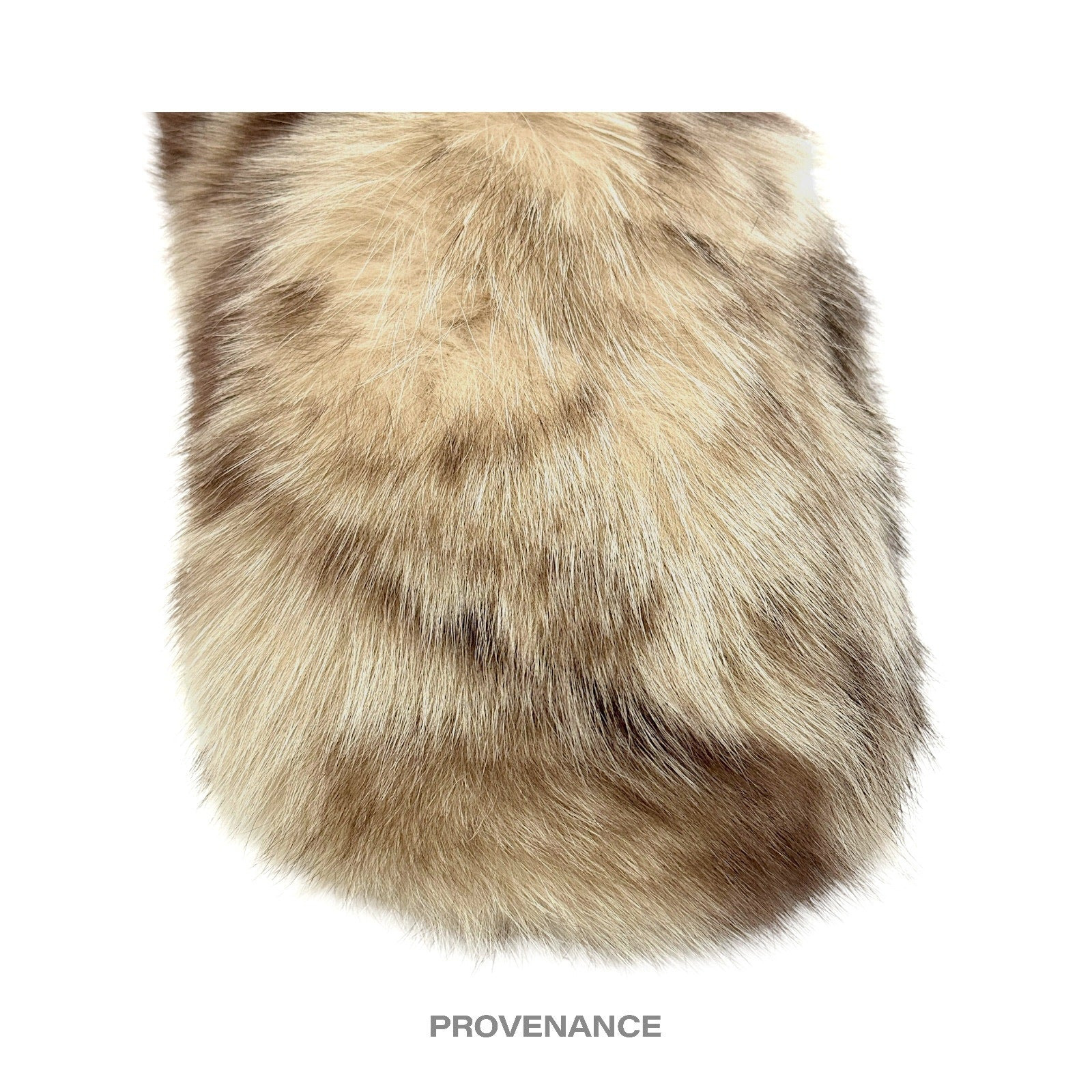 Givenchy Fur Shawl Scarf - Cream Brown Fox - 4