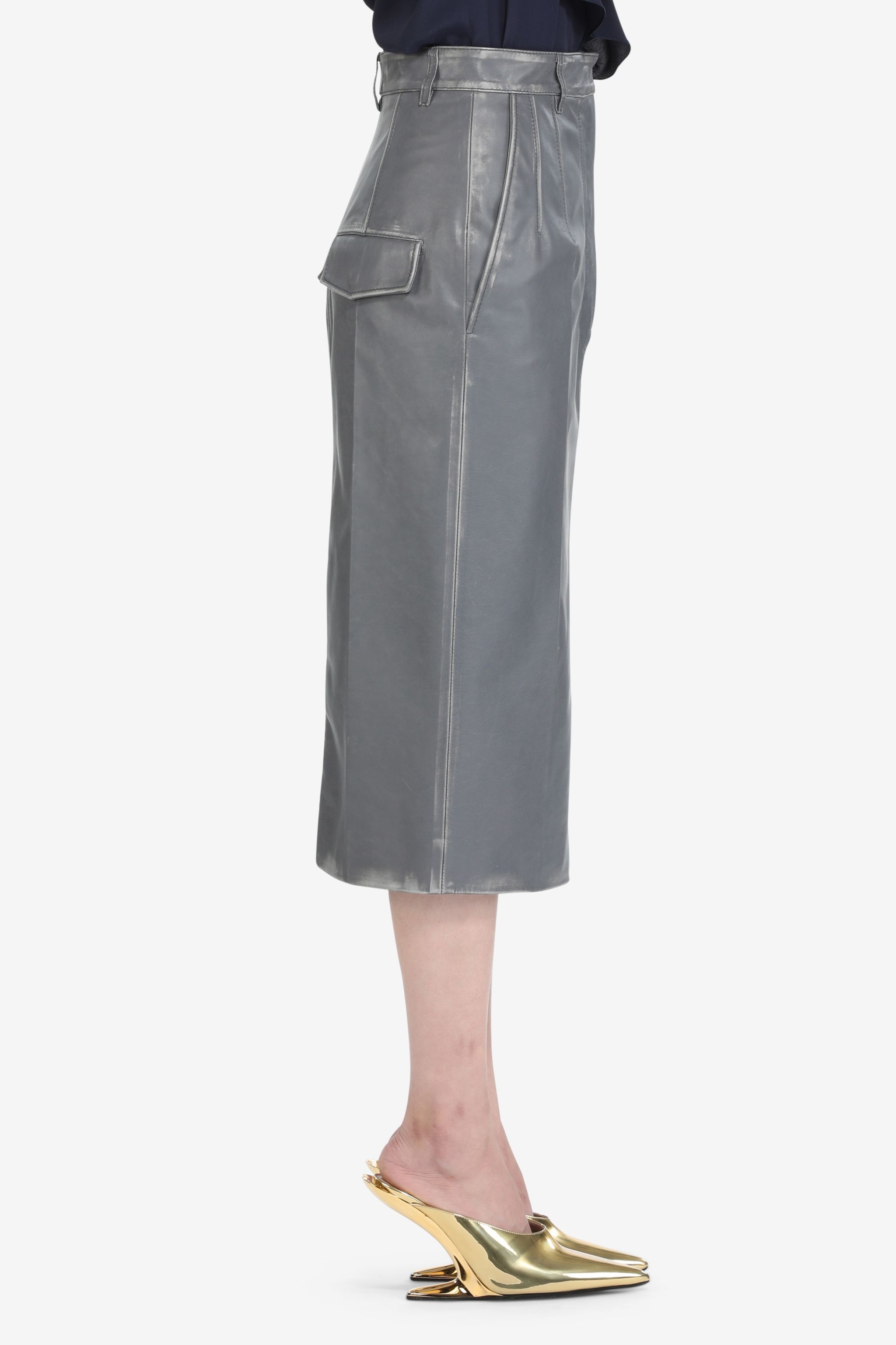 LEATHER SKIRT - 3