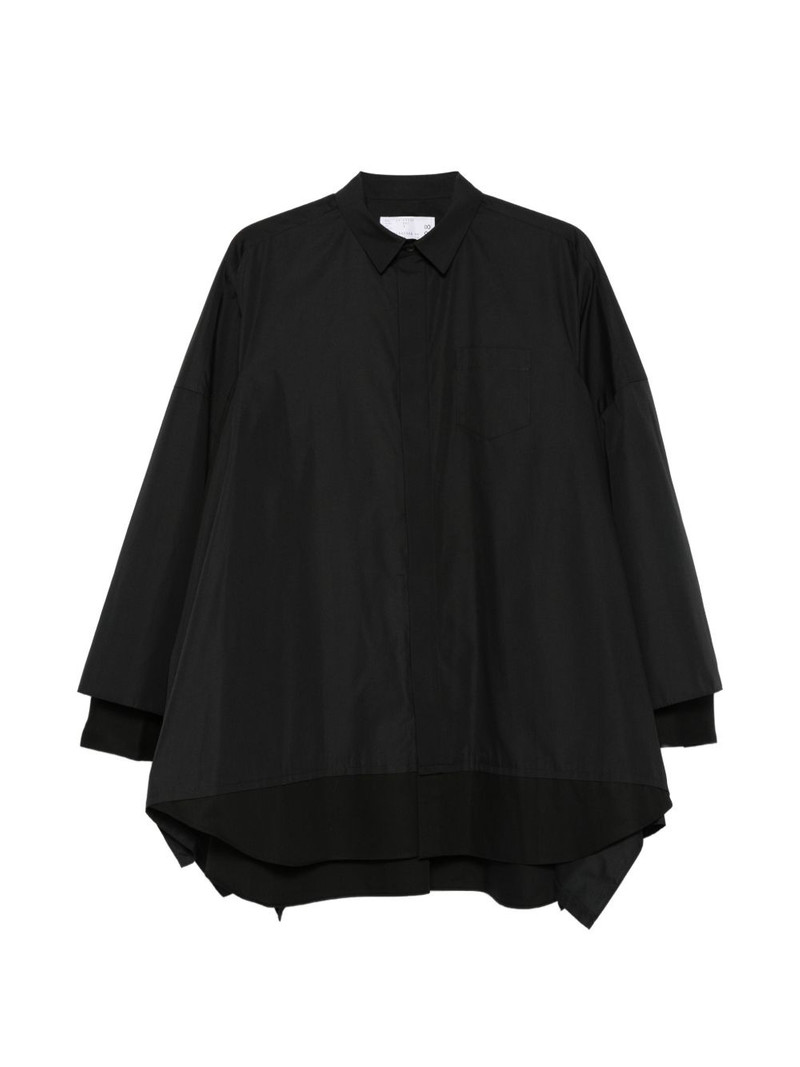 chest-pocket layered shirt 1