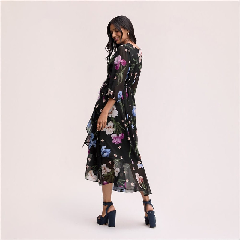 Floral Wrap Maxi Dress 5