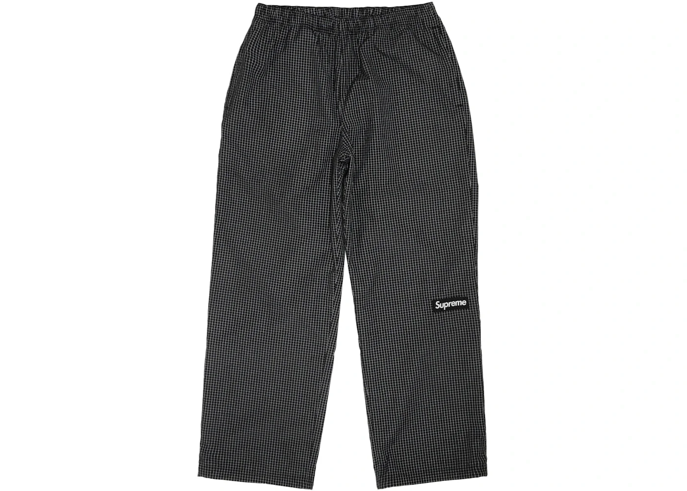 Supreme Reflective Ripstop Track Pant Black - 1