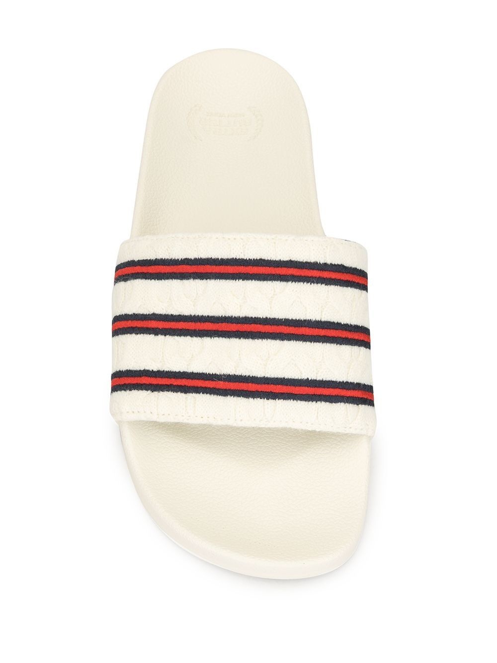 Adilette cable-knit slides - 4