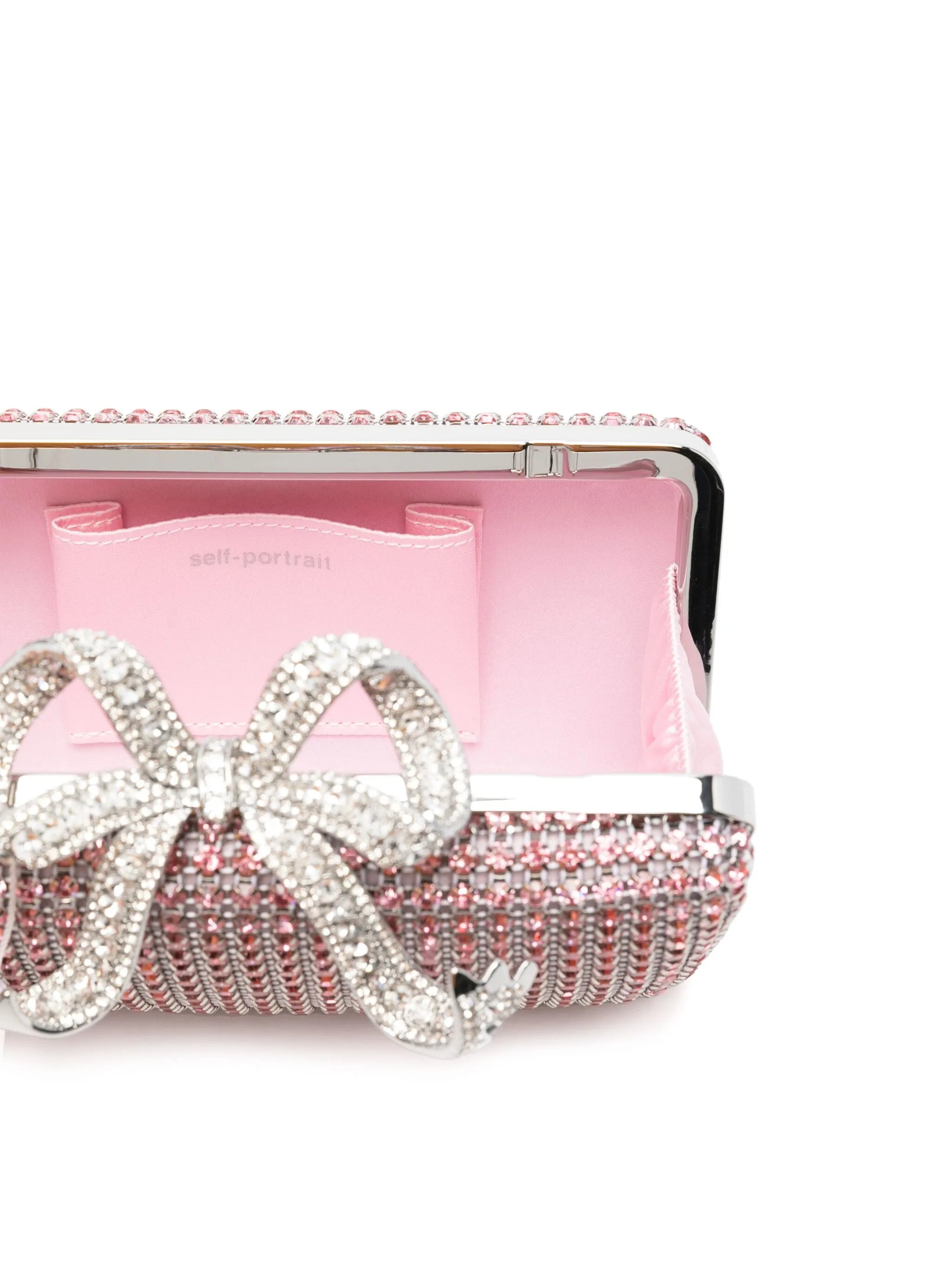 crystal-embellished clutch bag - 5