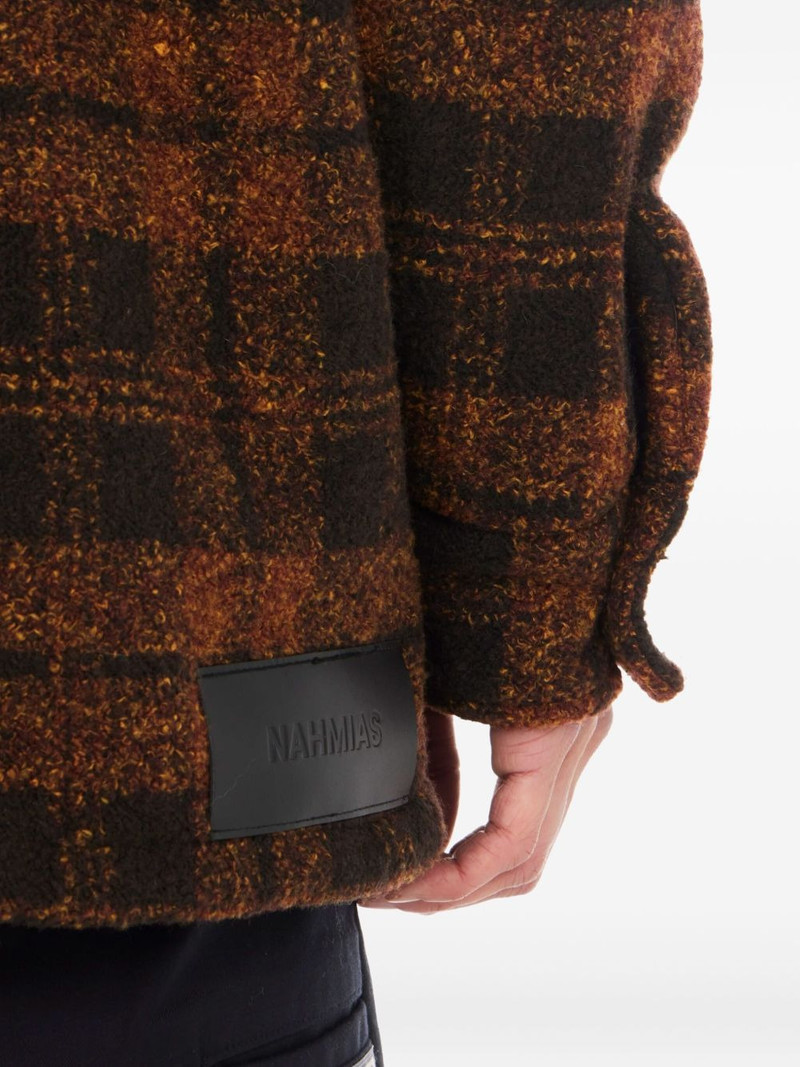 check-patterned overshirt 5