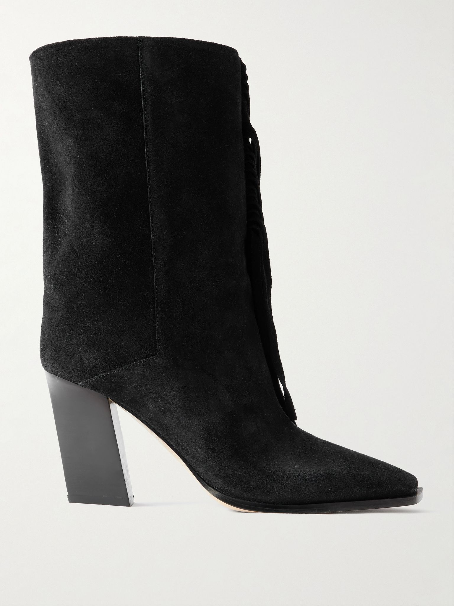 Hart 85 fringed suede boots Black - 1