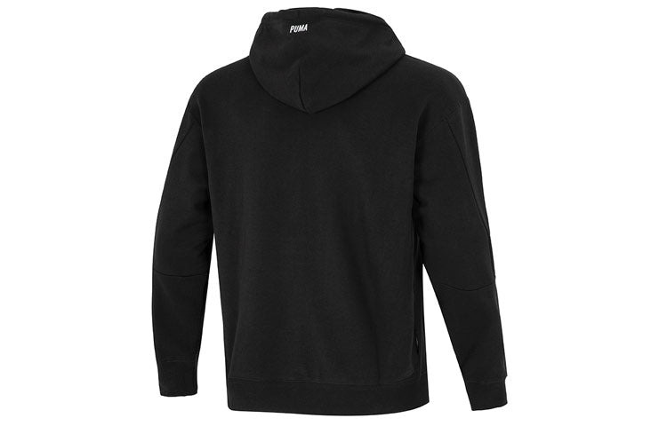 PUMA Colorful Logo Hoodie 'Black' 537706-01 - 2