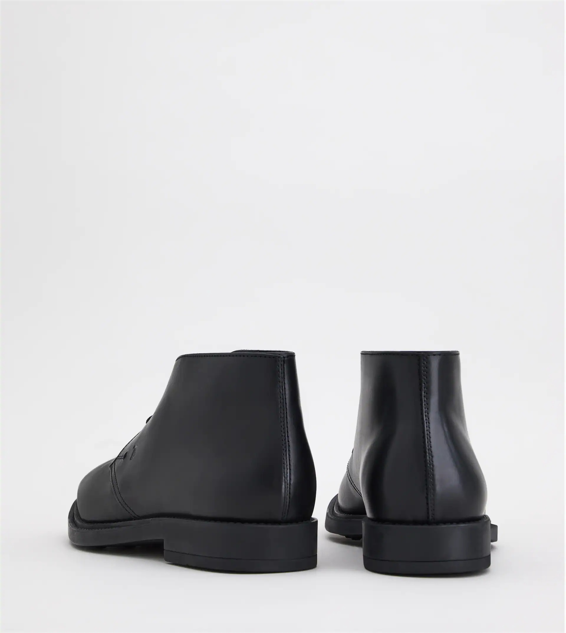 DESERT BOOTS IN LEATHER - BLACK - 3