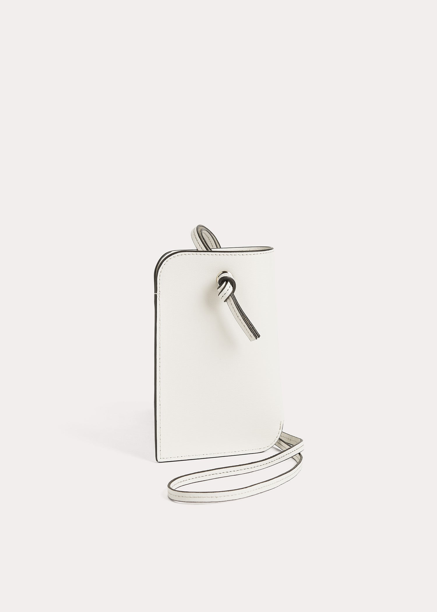 Pocket leather pouch milk - 4