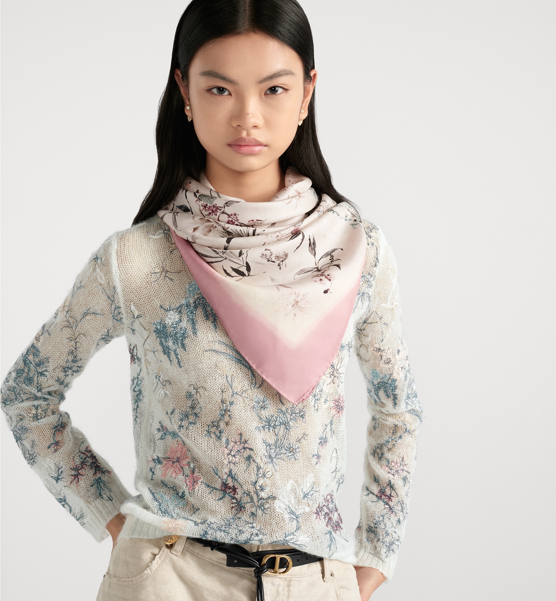 Dior Millefiori 90 Square Scarf | REVERSIBLE