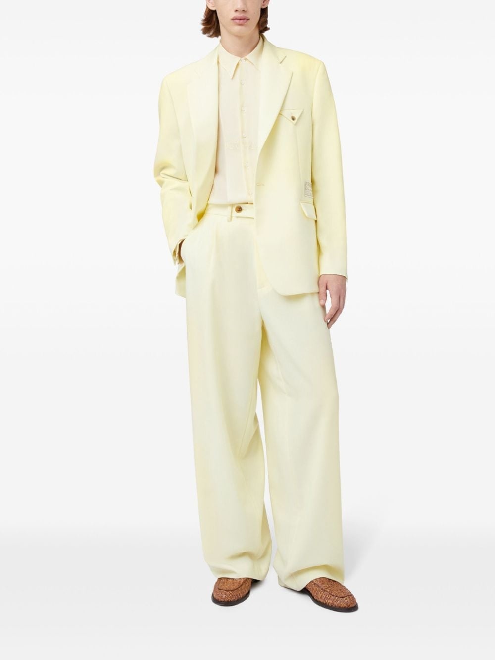high-waist wide-leg trousers - 2