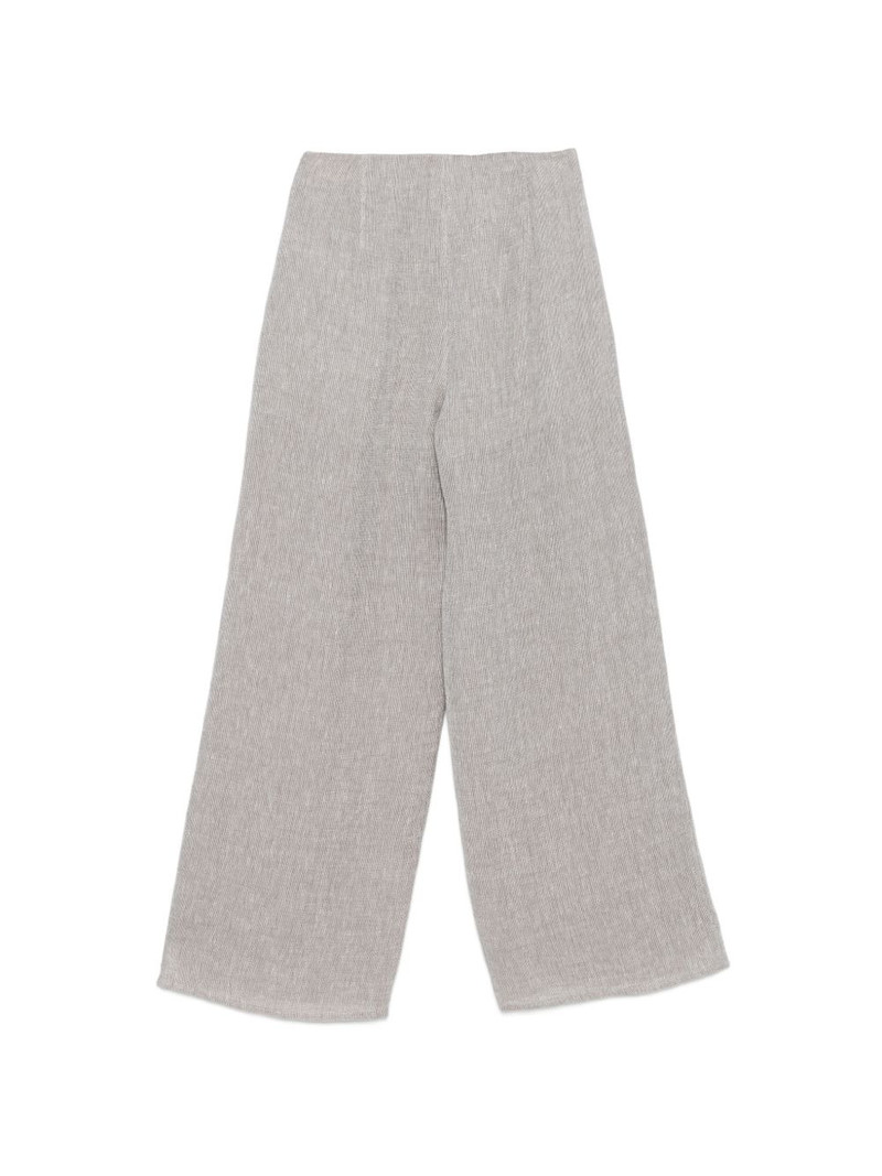 EMPORIO ARMANI zip-fastening wide-leg trousers outlook