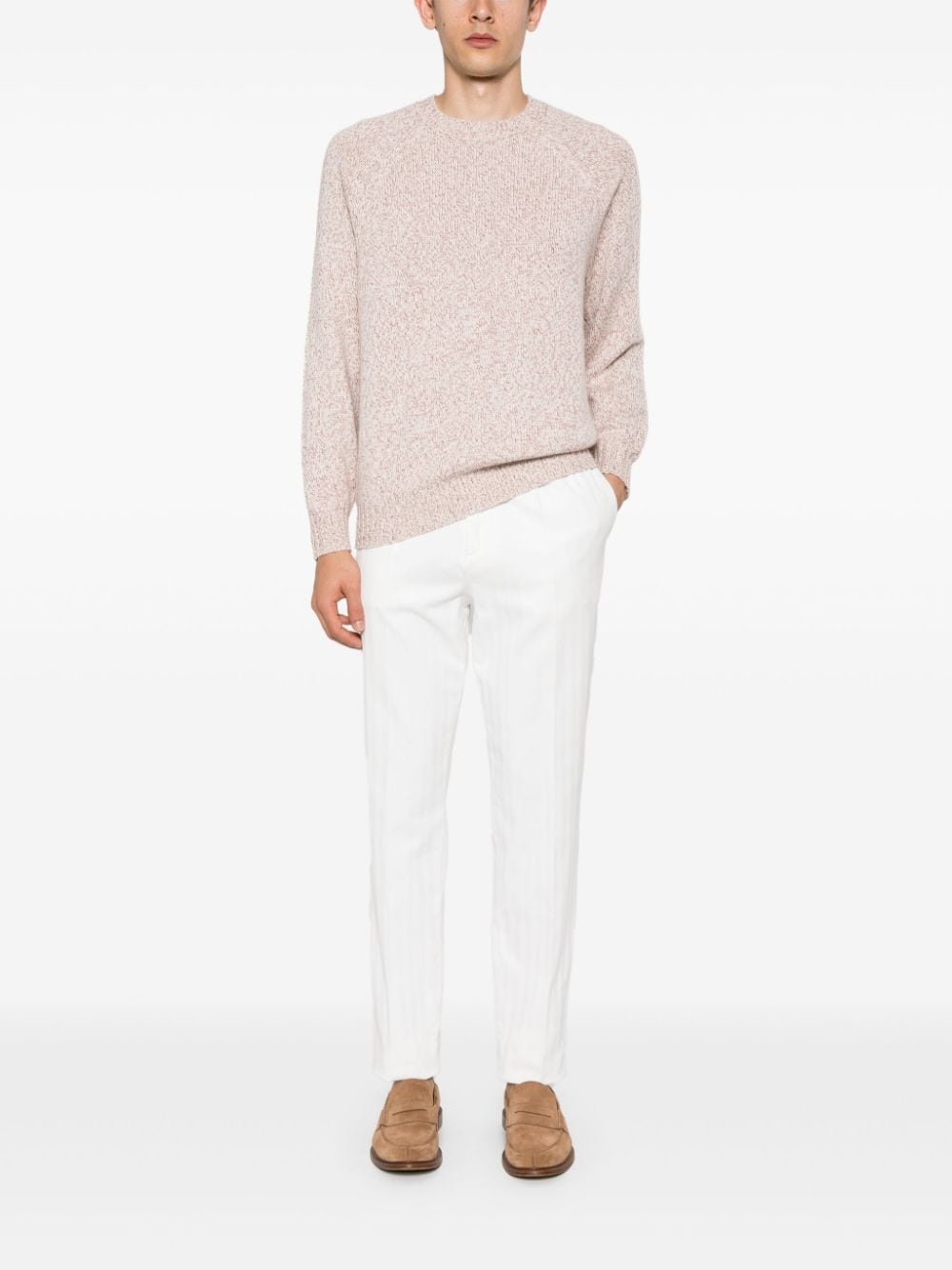 marl-knit cashmere jumper - 2