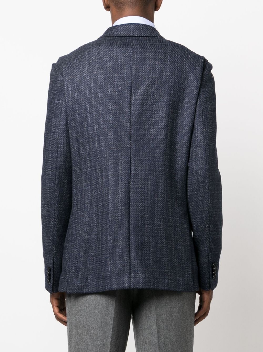 single-breasted wool blazer - 4