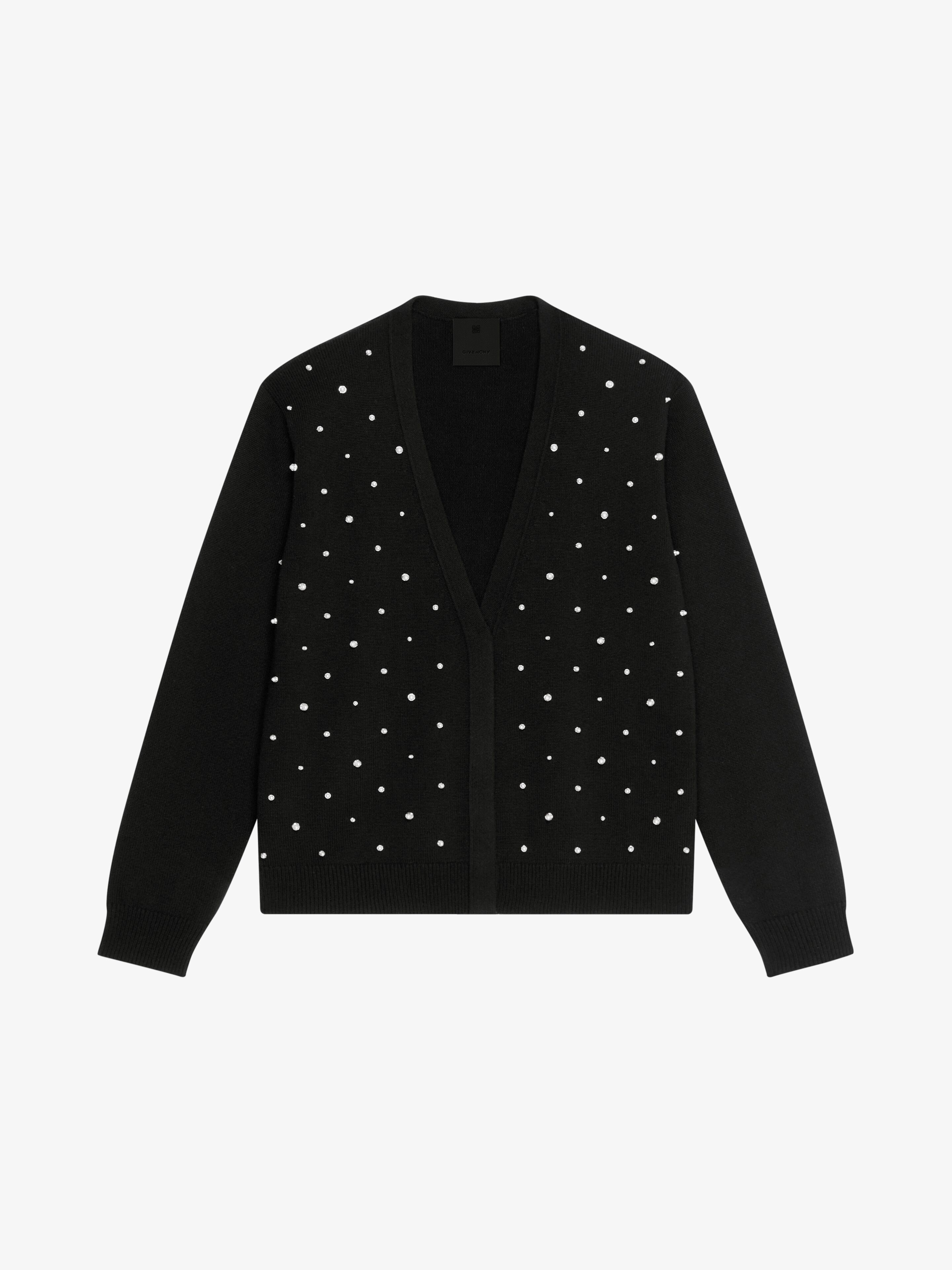 CARDIGAN IN EMBROIDERED CASHMERE - 1