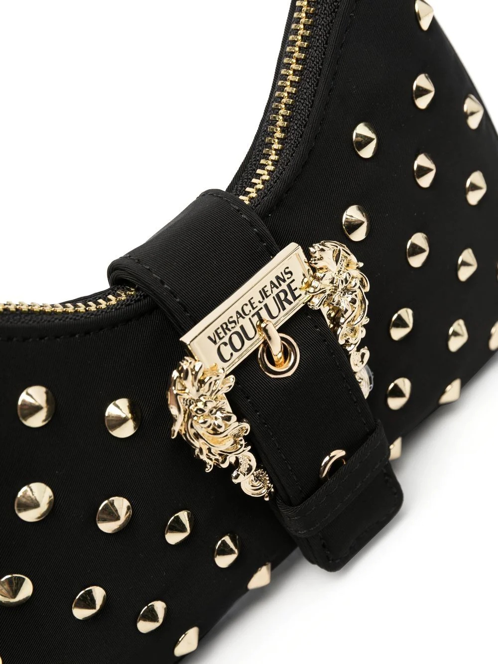 gold studded shoulder bag - 4