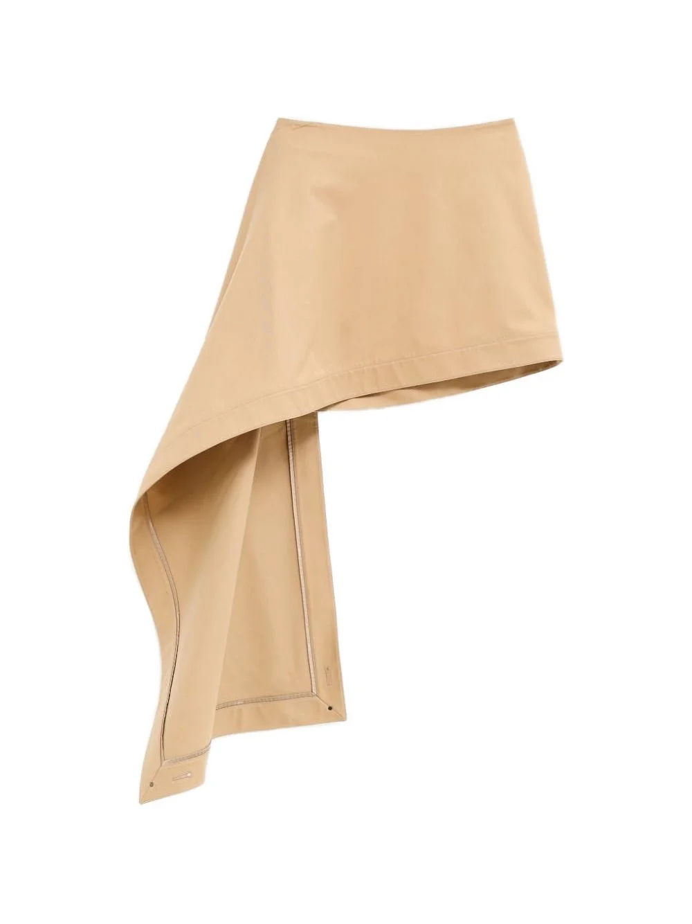 draped panel mini skirt - 1