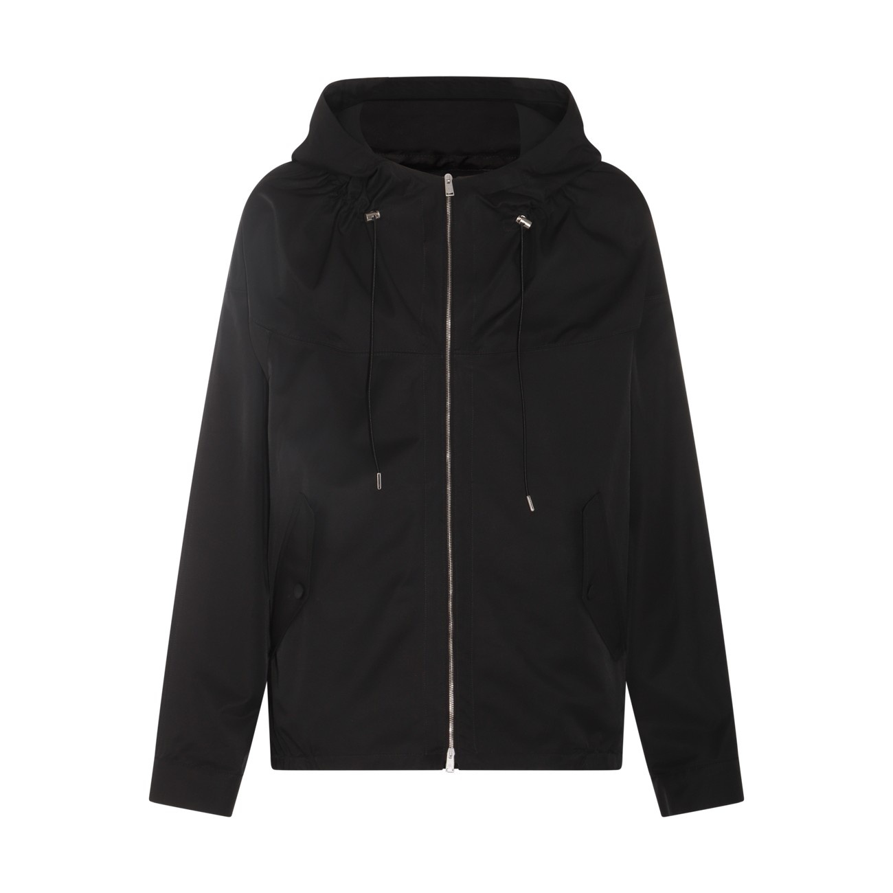 black cotton casual jacket - 1