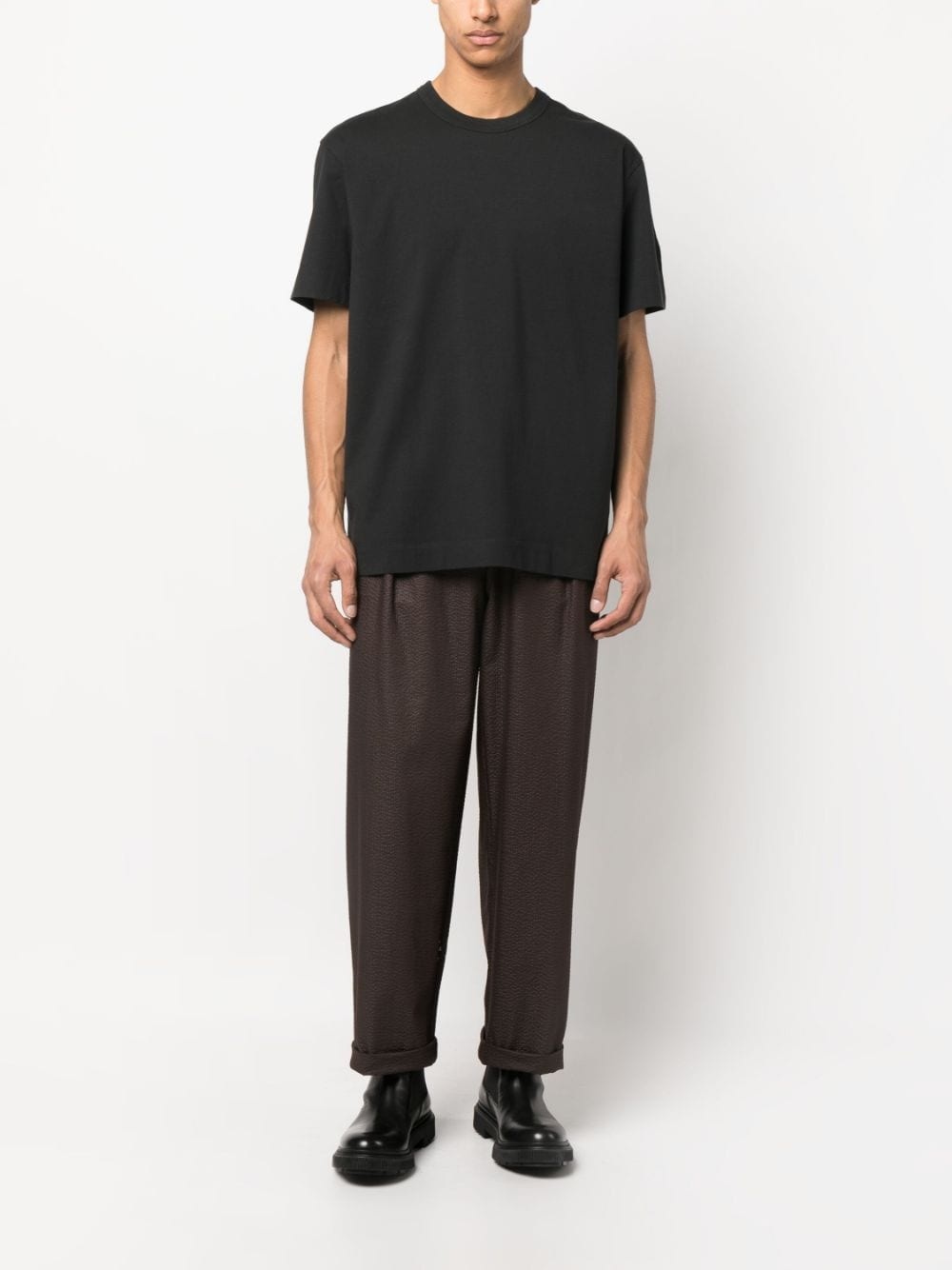 logo-patch cotton T-shirt - 2