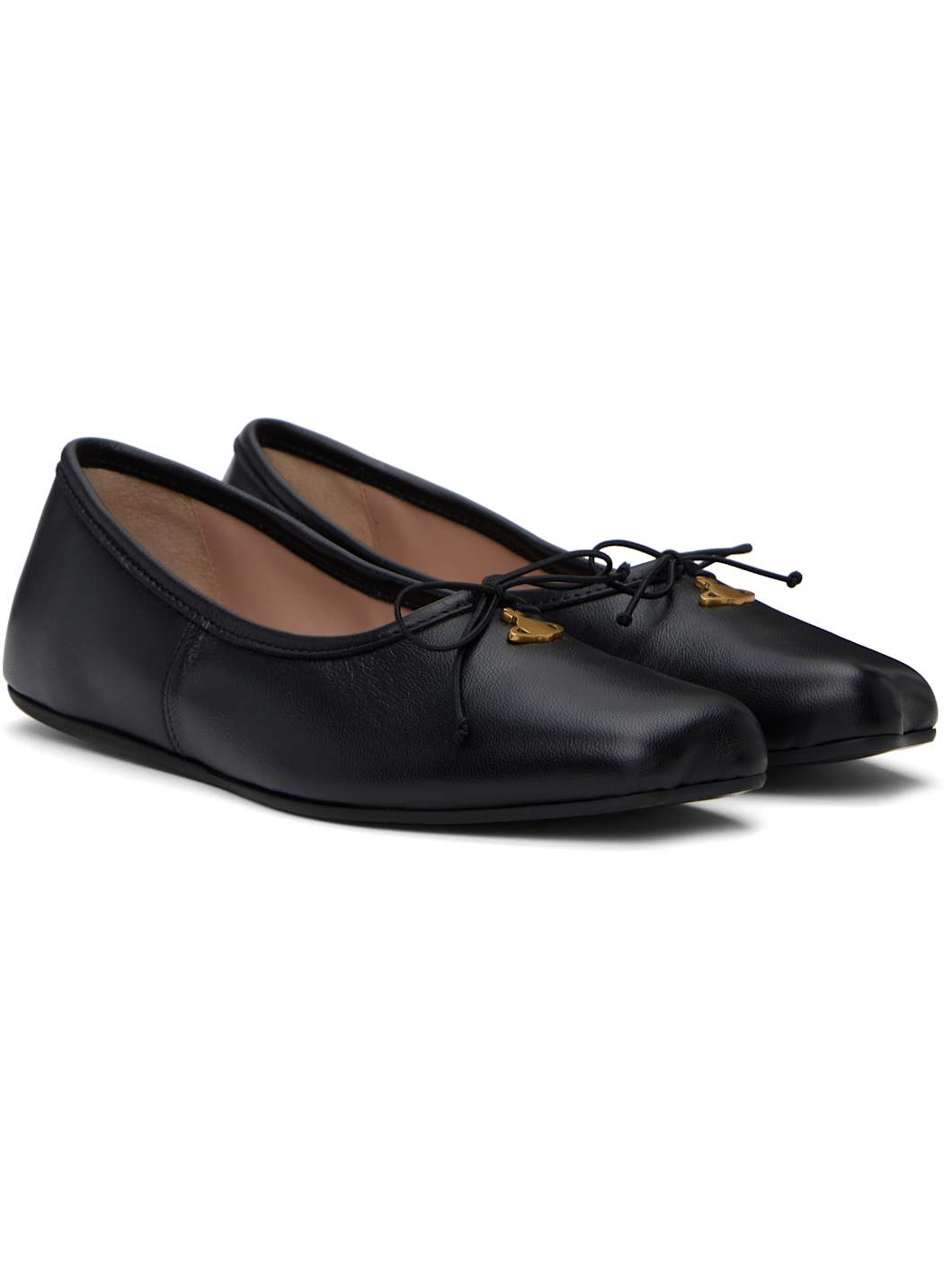 Black Brigitte Ballerina Flats - 4