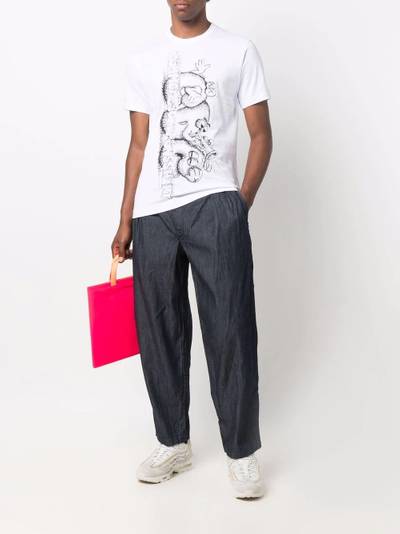 Comme des Garçons SHIRT Kaws-print T-shirt outlook