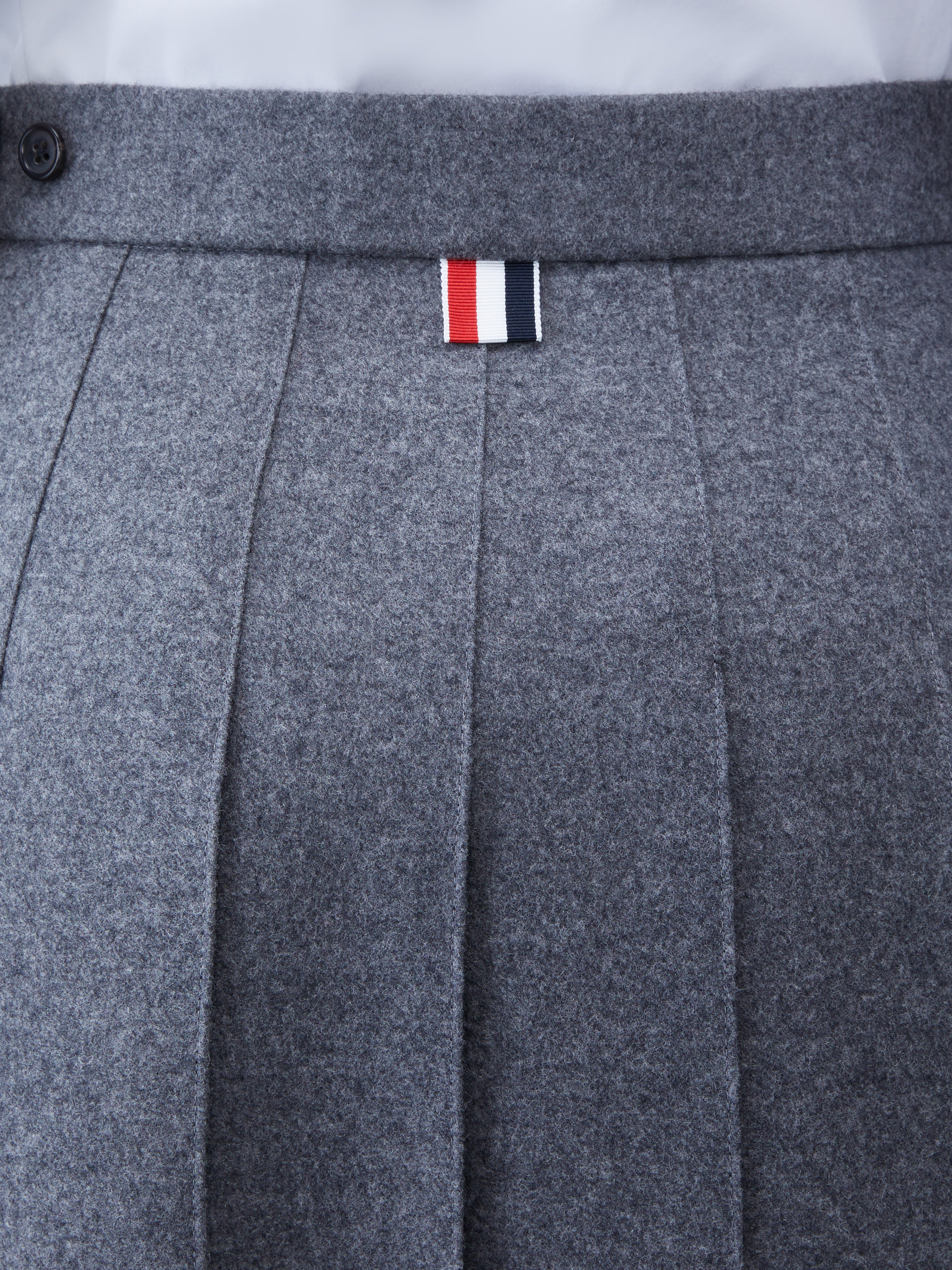 WOOL FLANNEL 2003 CLASSIC PLEATED SKIRT - 6