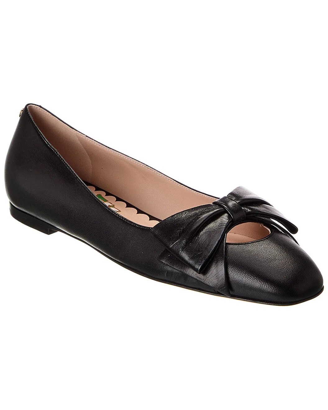 Valentino Bowow Leather Ballet Flat - 1