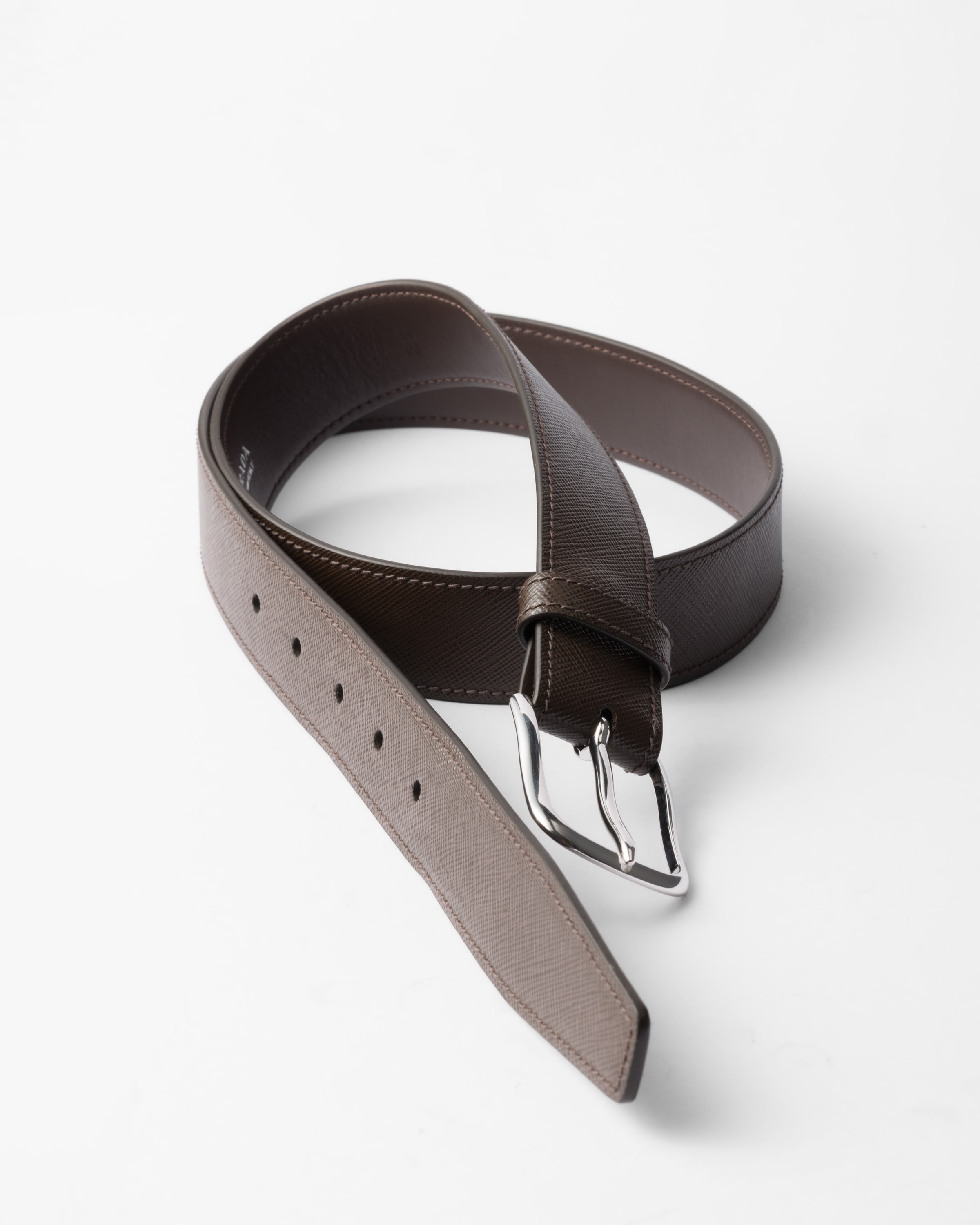 Saffiano leather belt strap - 2