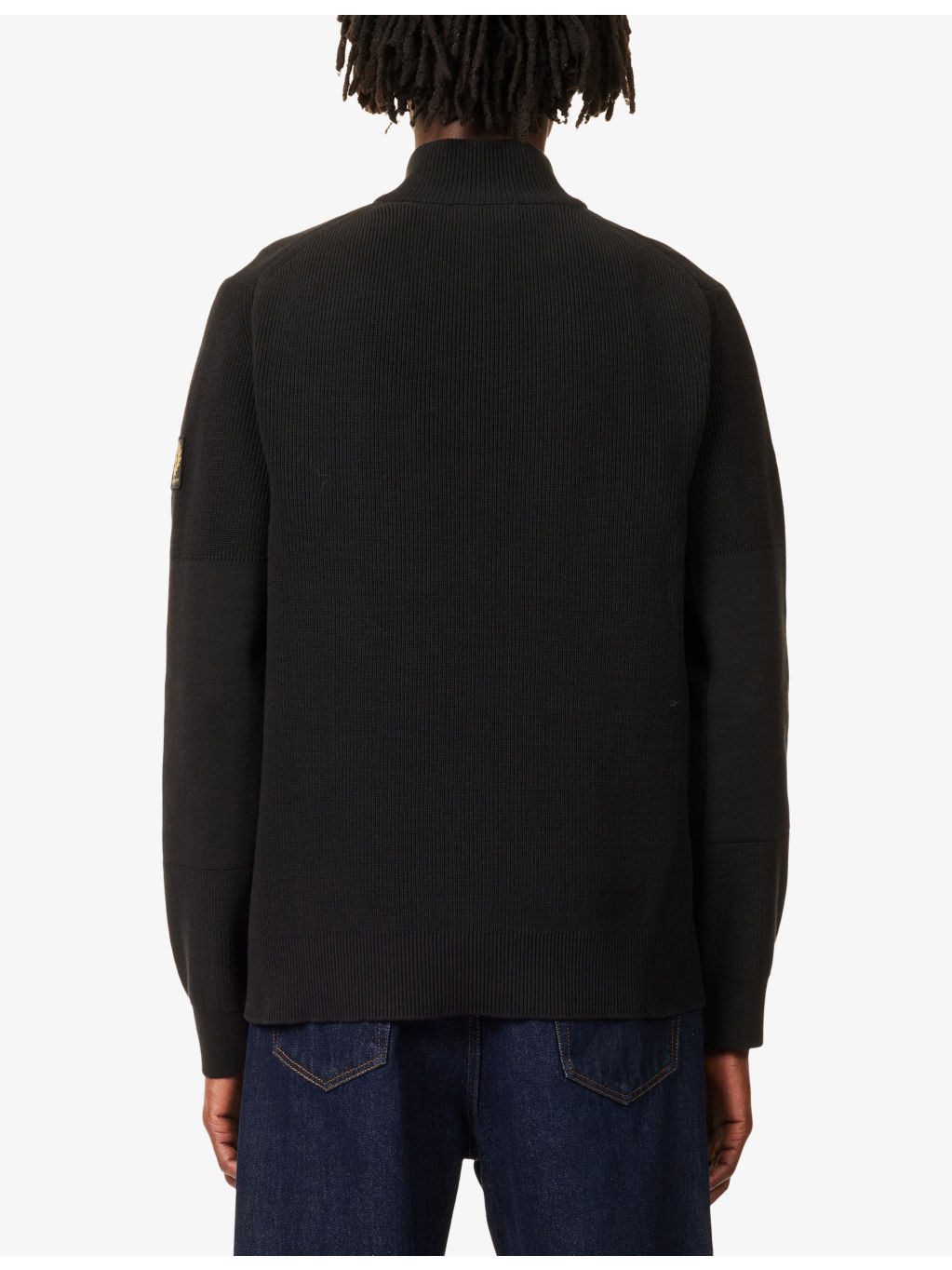 Bel Commande Quarter-Zip Knitted Cotton Jumper - 4