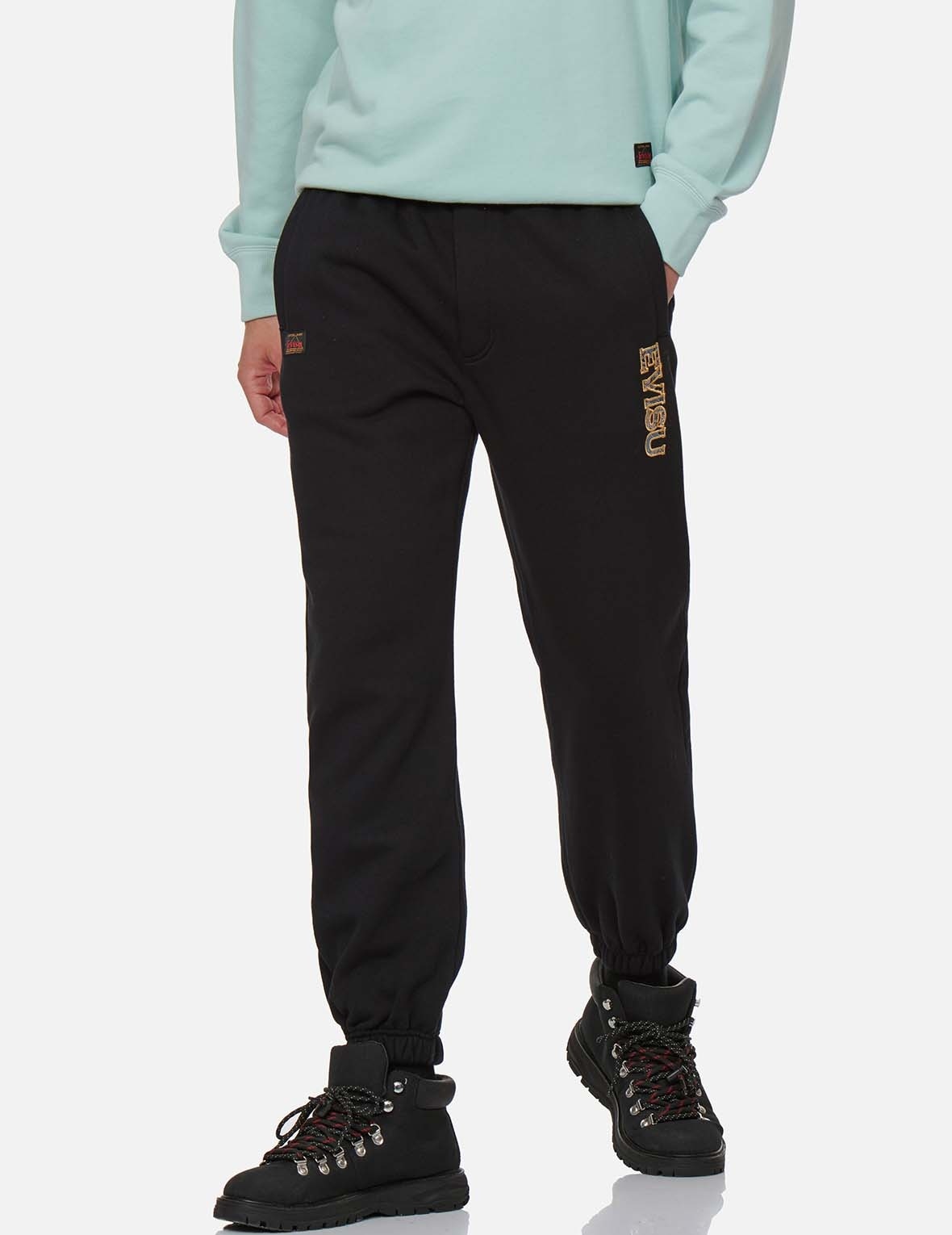 KAMON BROCADE APPLIQUÉ SWEATPANTS - 4
