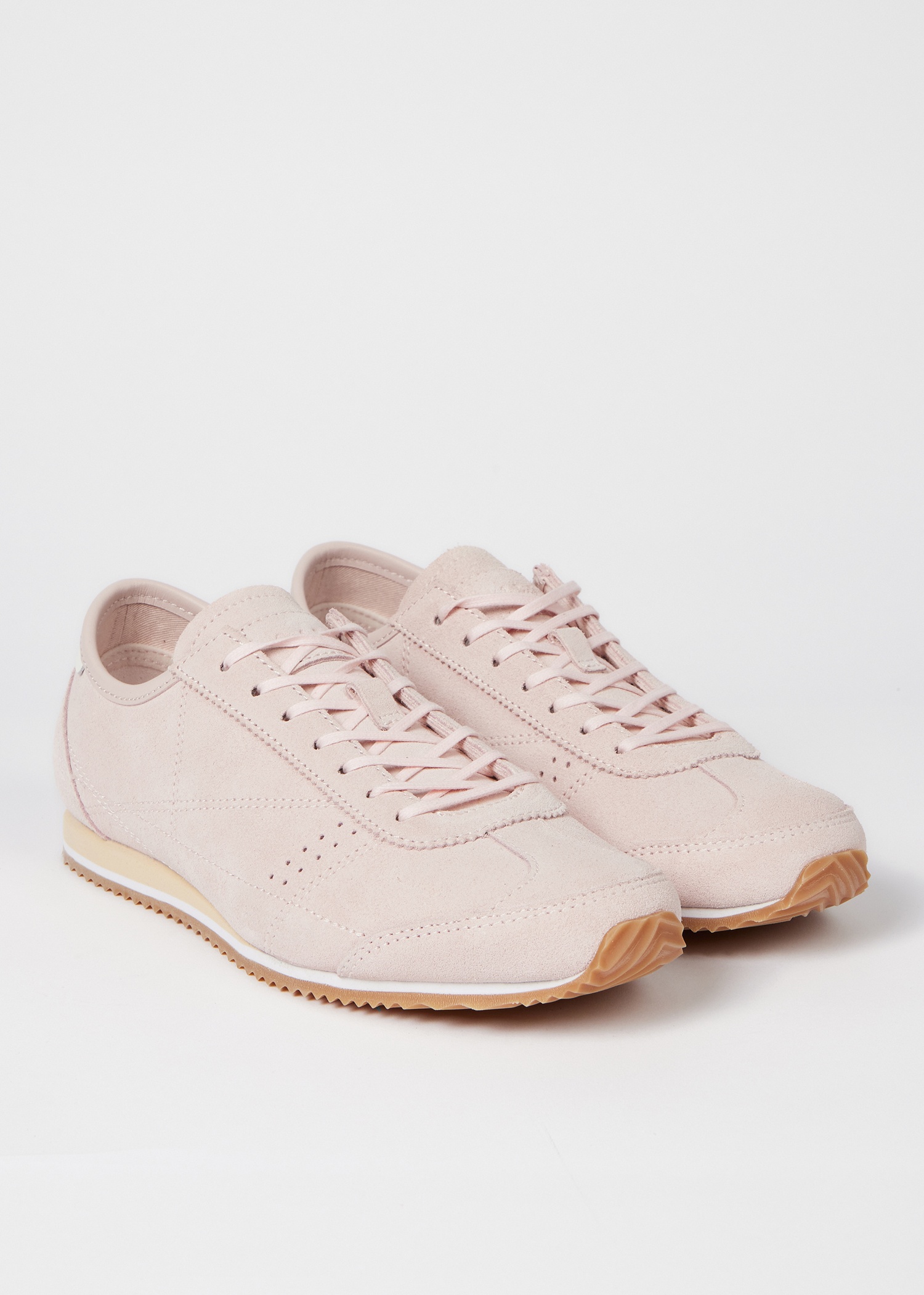 Women's Pink Nubuck 'Maltese' Trainers - 4