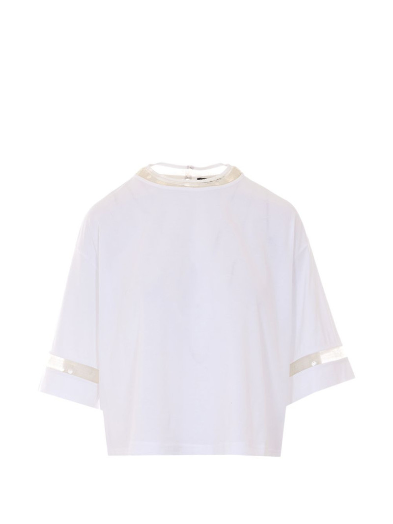 sequin crew-neck blouse 1