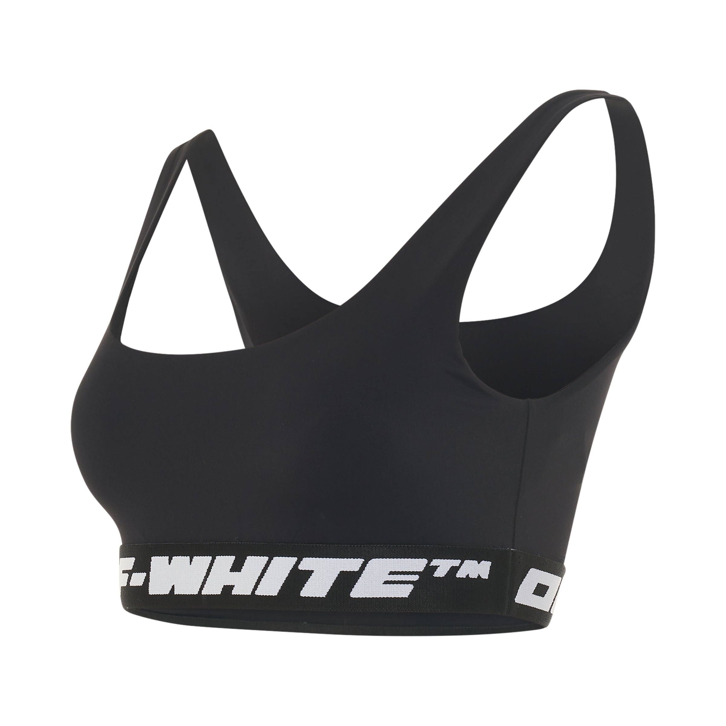 Athleisure Logo Brand Bra in Black - 2