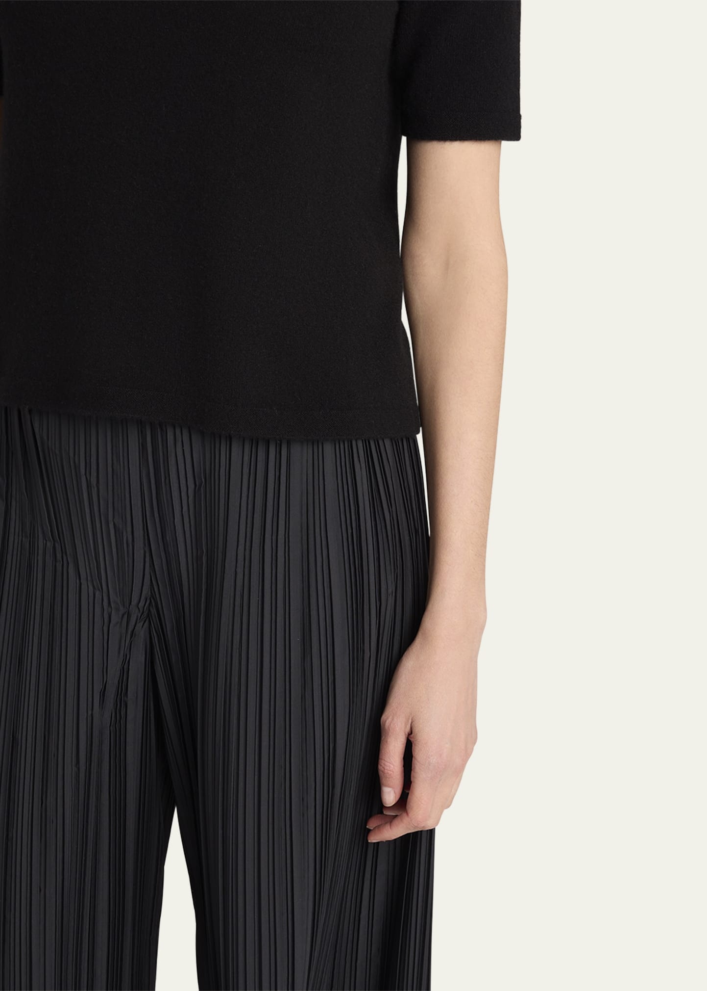 Ipar Short Sleeve Cashmere Top - 5