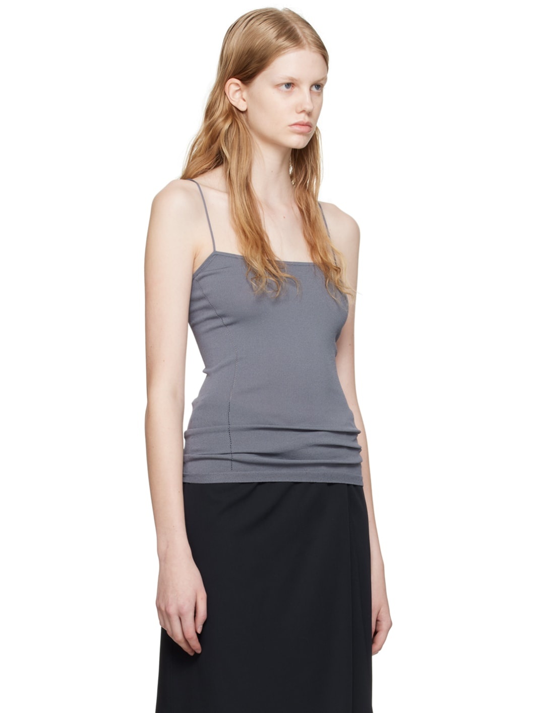 Gray Darted Camisole - 2