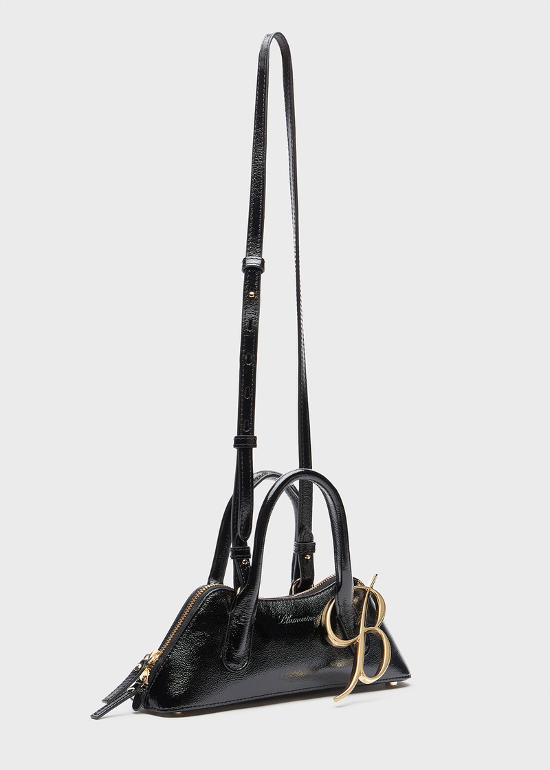 Blumarine KISS ME MINI BAG IN PATENT LEATHER WITH B MONOGRAM outlook
