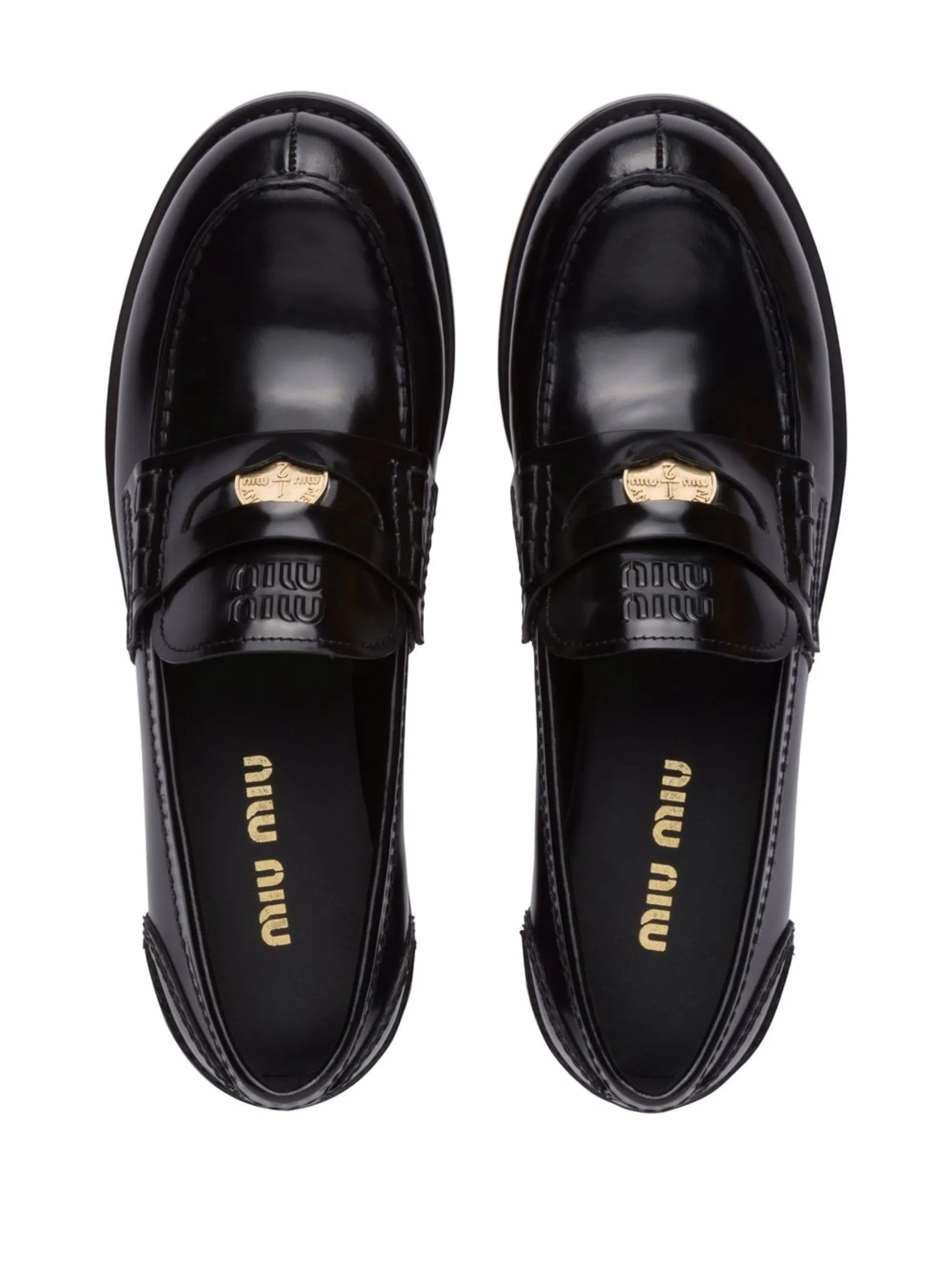leather penny loafers - 4
