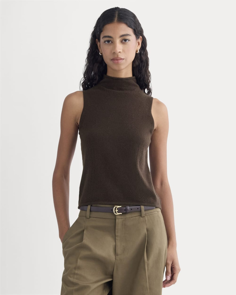 CASHMERE FUNNEL-NECK TANK 2