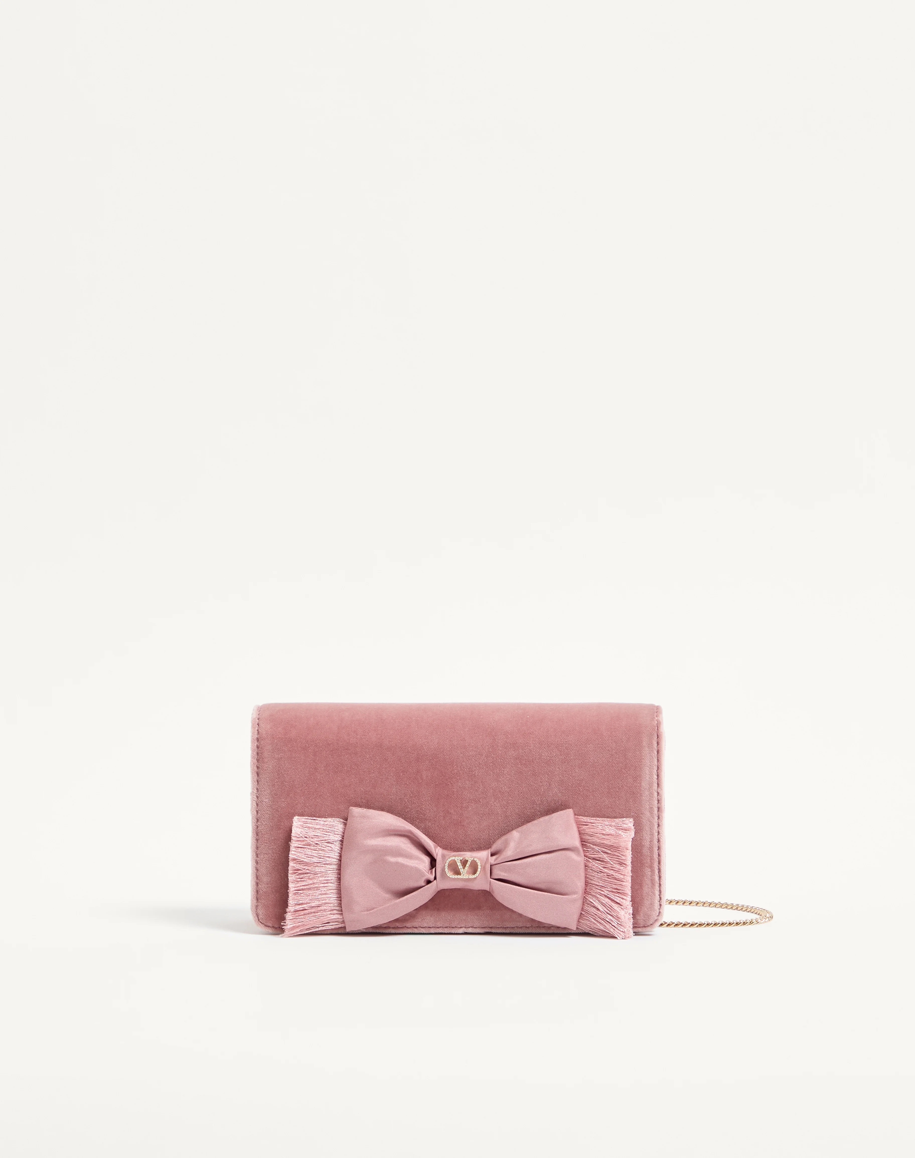 VLOGO SIGNATURE MINI VELVET SHOULDER BAG - 1