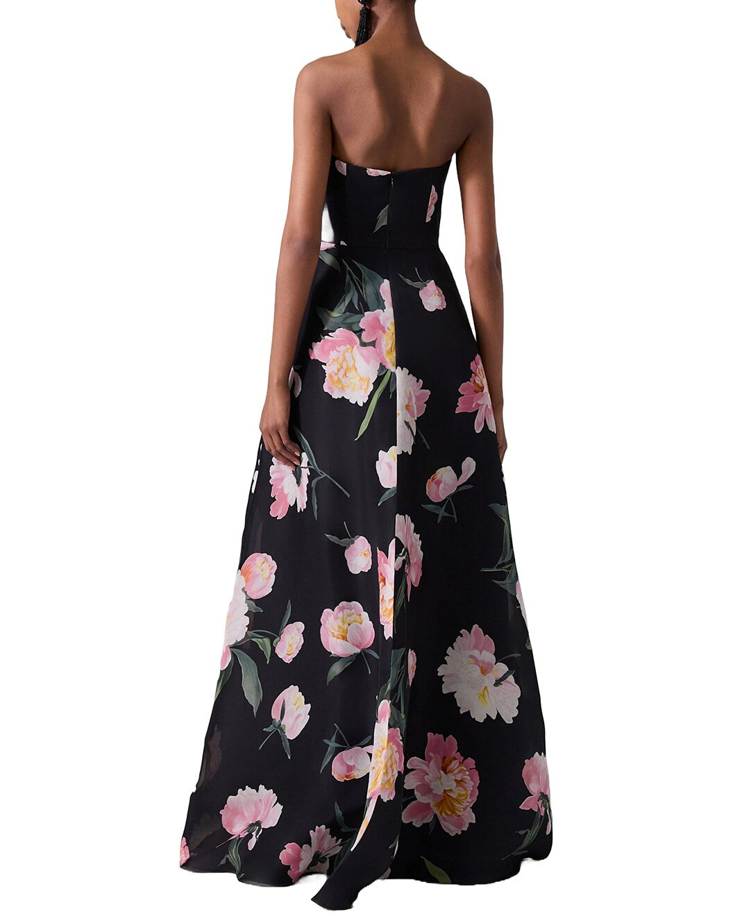 Carolina Herrera Strapless Silk A-Line Gown - 2