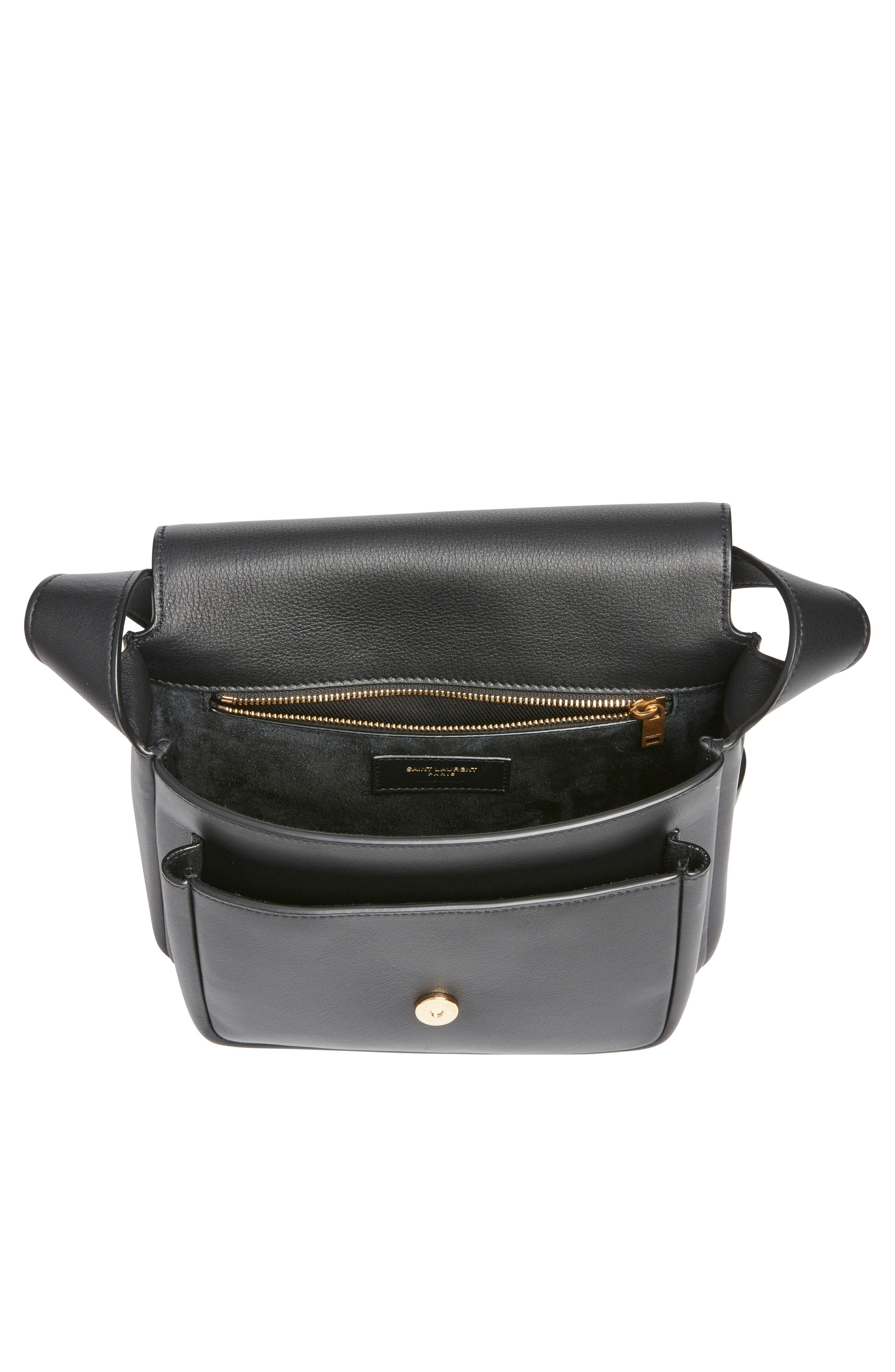 Saint Laurent Niki Leather Crossbody Bag in Noir at Nordstrom - 3