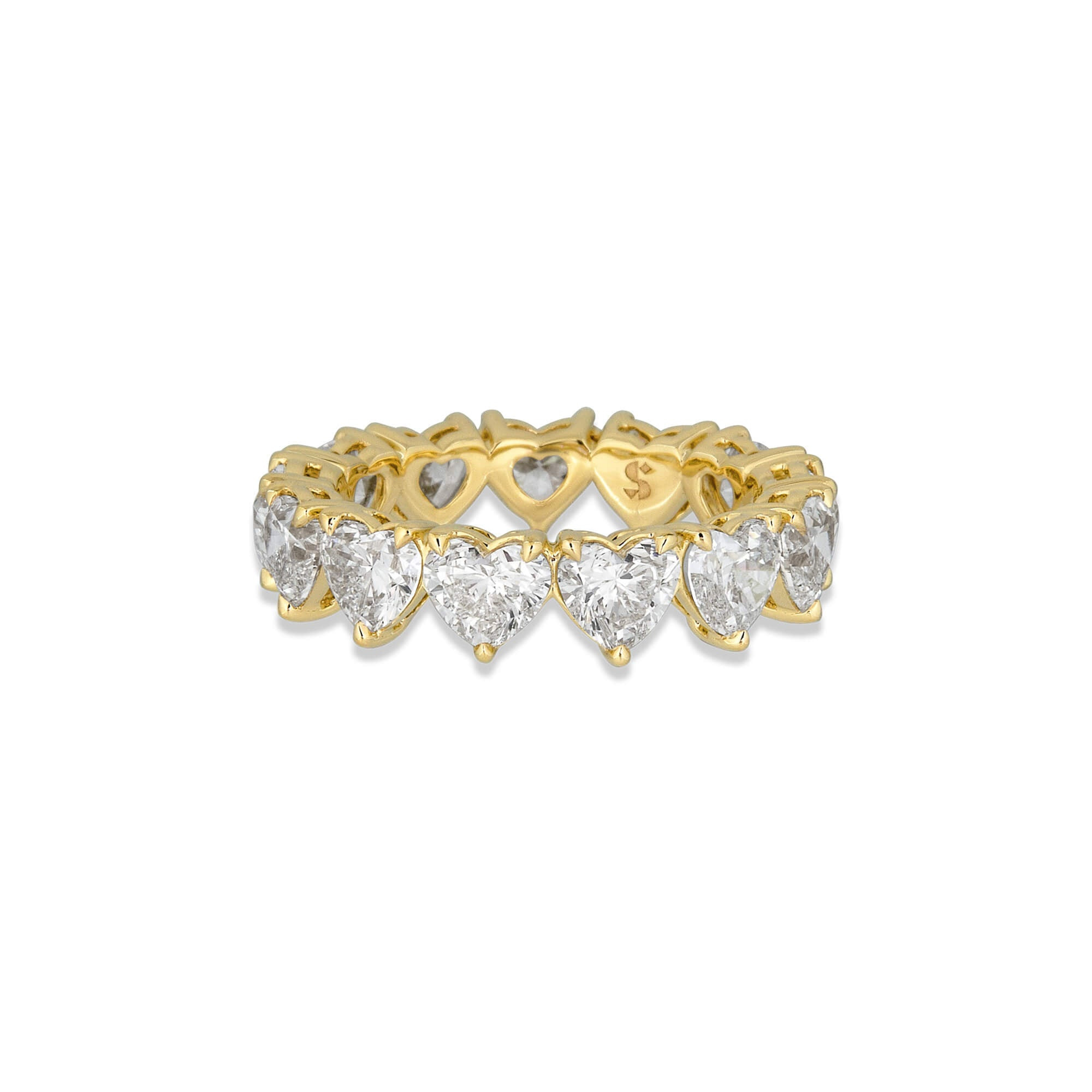 LAB-Created Heart Eternity Band - 3