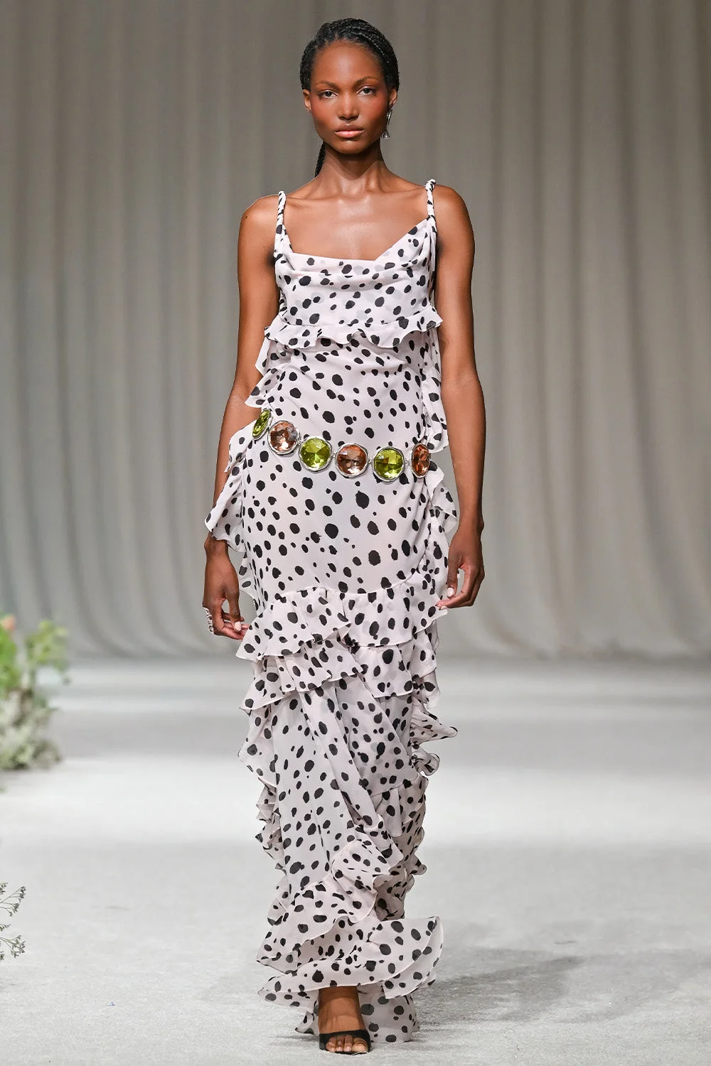 PEONY DOTS MAXI DRESS (RUNWAY) - 1