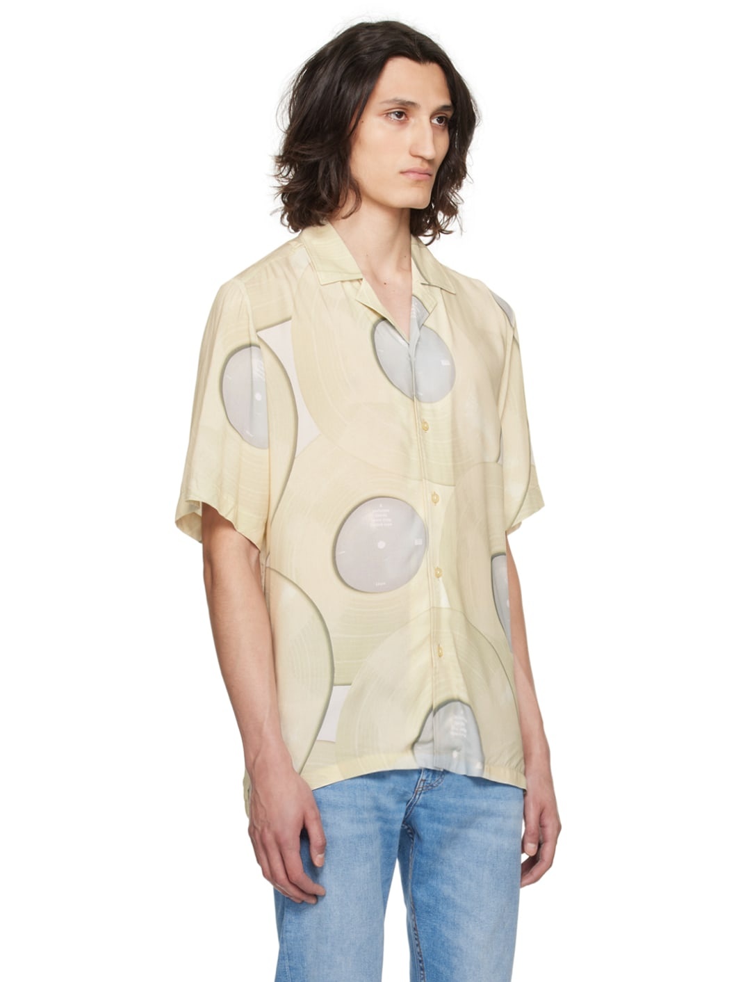 Beige Graphic Shirt - 2