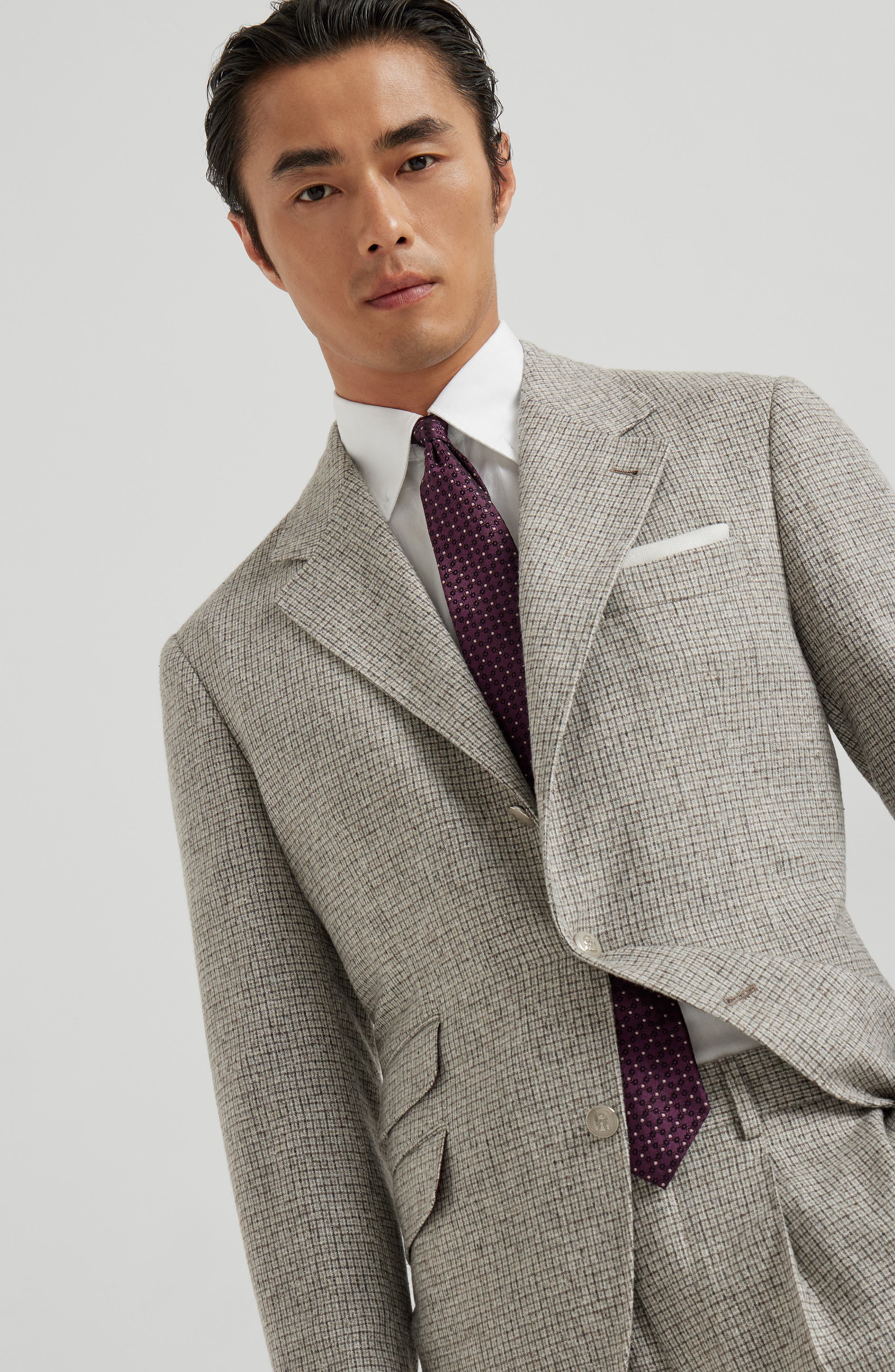 Brunello Cucinelli Deconstructed Cavallo blazer in Brown at Nordstrom - 4