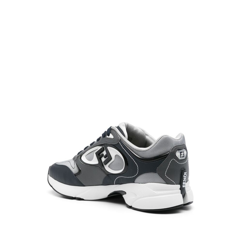 Fendi Grey Trainers - Low-Tops Men - 3